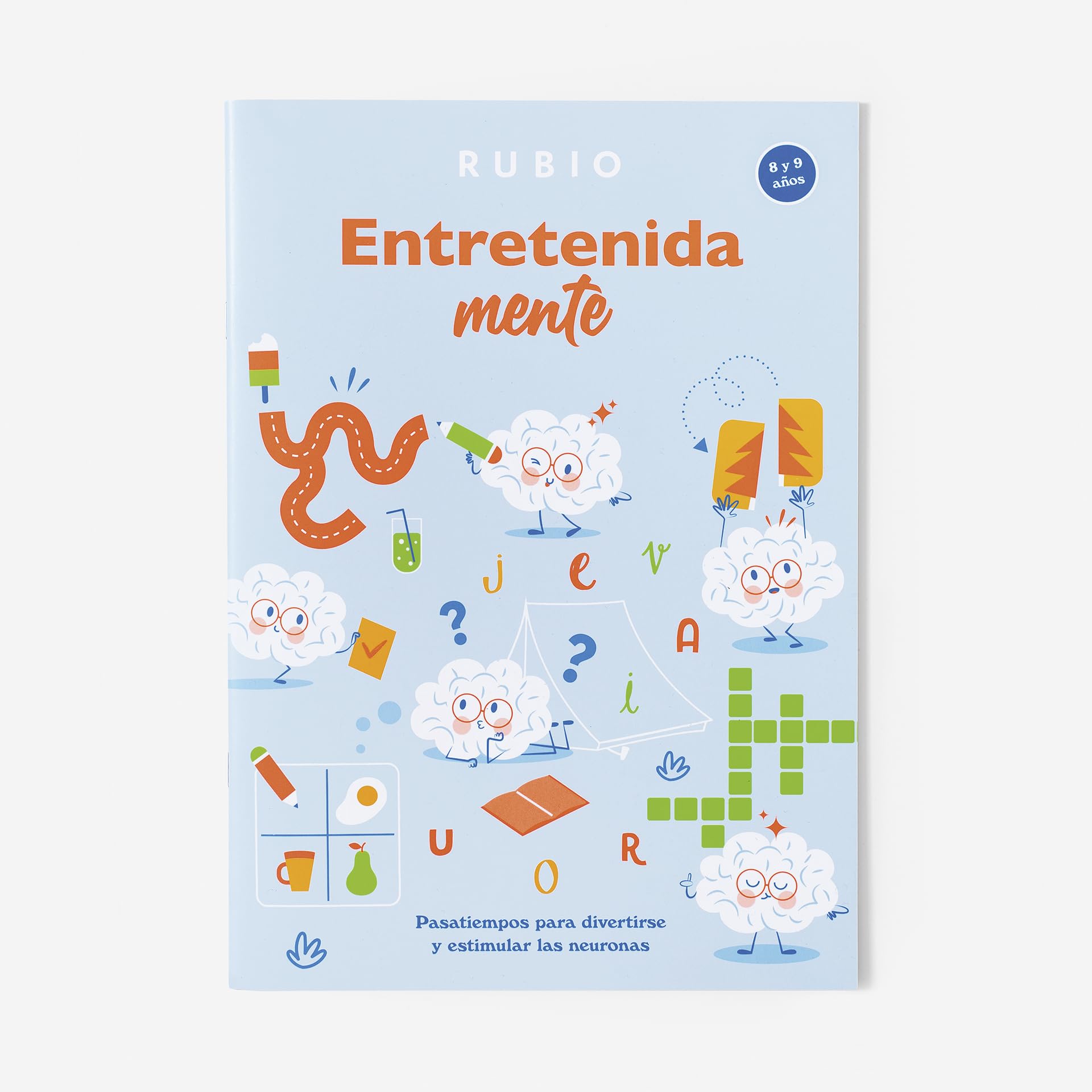 Entretenidamente 8-9 años | RUBIO | Pasatiempos para divertirse y estimular las neuronas (8–9 años)
