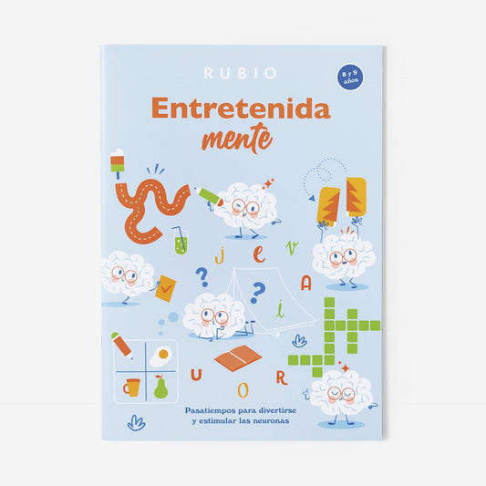 Entretenidamente 8-9 años | RUBIO | Pasatiempos para divertirse y estimular las neuronas (8–9 años)