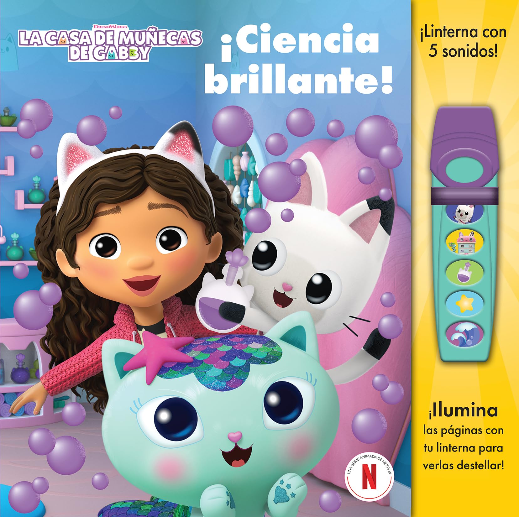 Libro: CIENCIA BRILLANTE. LA CASA DE MUÑECAS DE GABBY. LIBRO CON LINTERNA. (GLOW FAB)