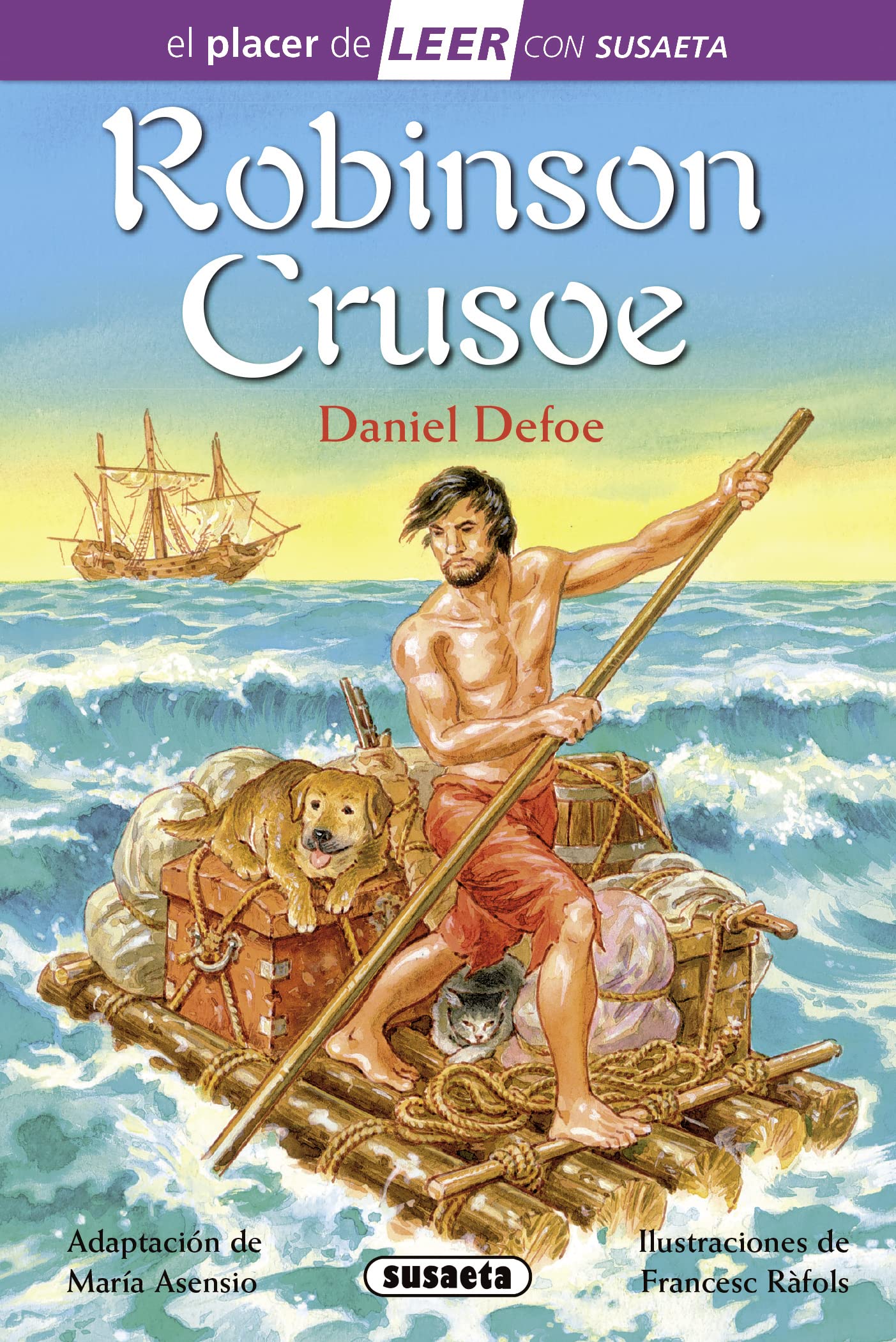 Libro: Robinson Crusoe (El placer de LEER con Susaeta - nivel 4) (edición en español)