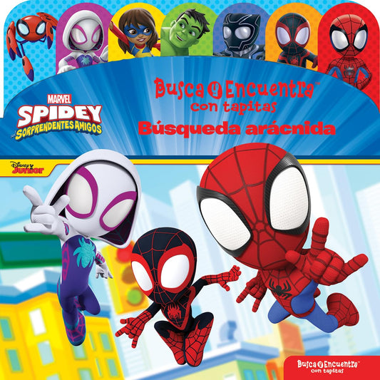 BÚSQUEDA ARÁCNIDA. BUSCA Y ENCUENTRA CON TAPITAS SPIDEY (LAF LF)