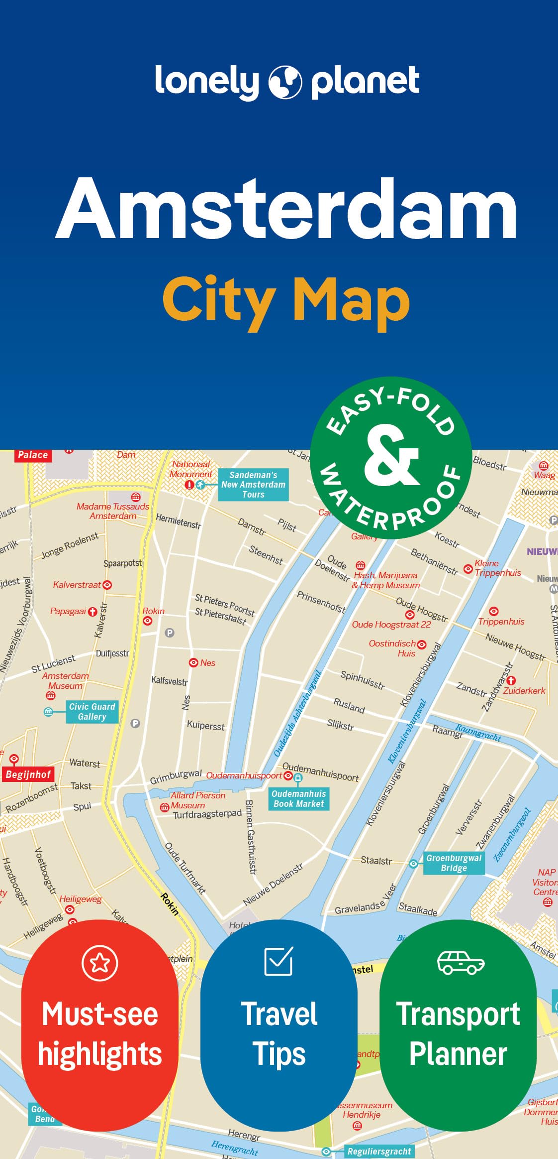 Libro: Lonely Planet Amsterdam City Map: Durable, Waterproof, Easy-Fold Planning Map with Attractions & Walking Tours (Compact City Planning Maps)