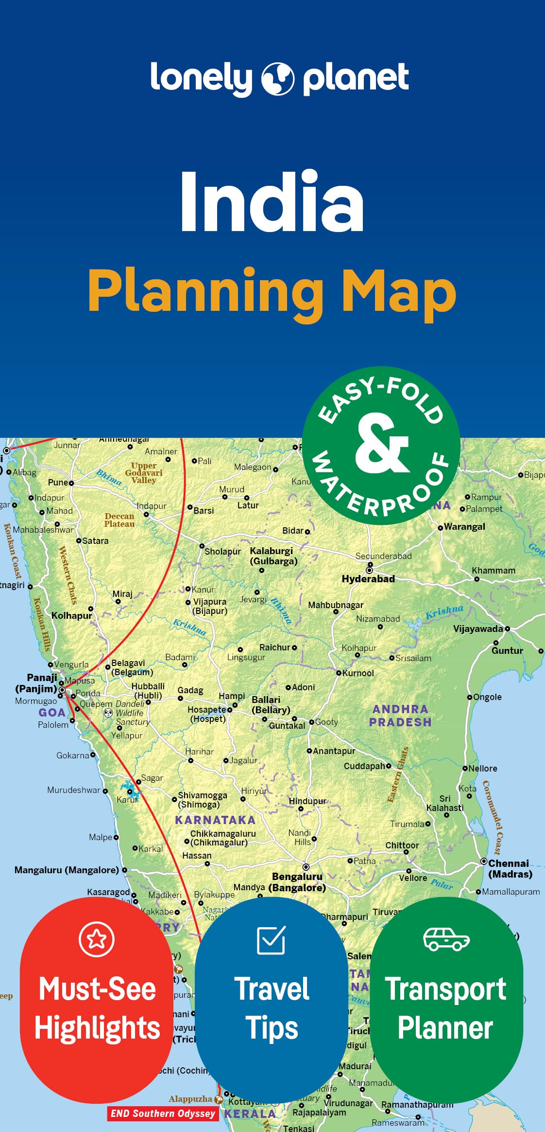 Libro: Lonely Planet India Planning Map