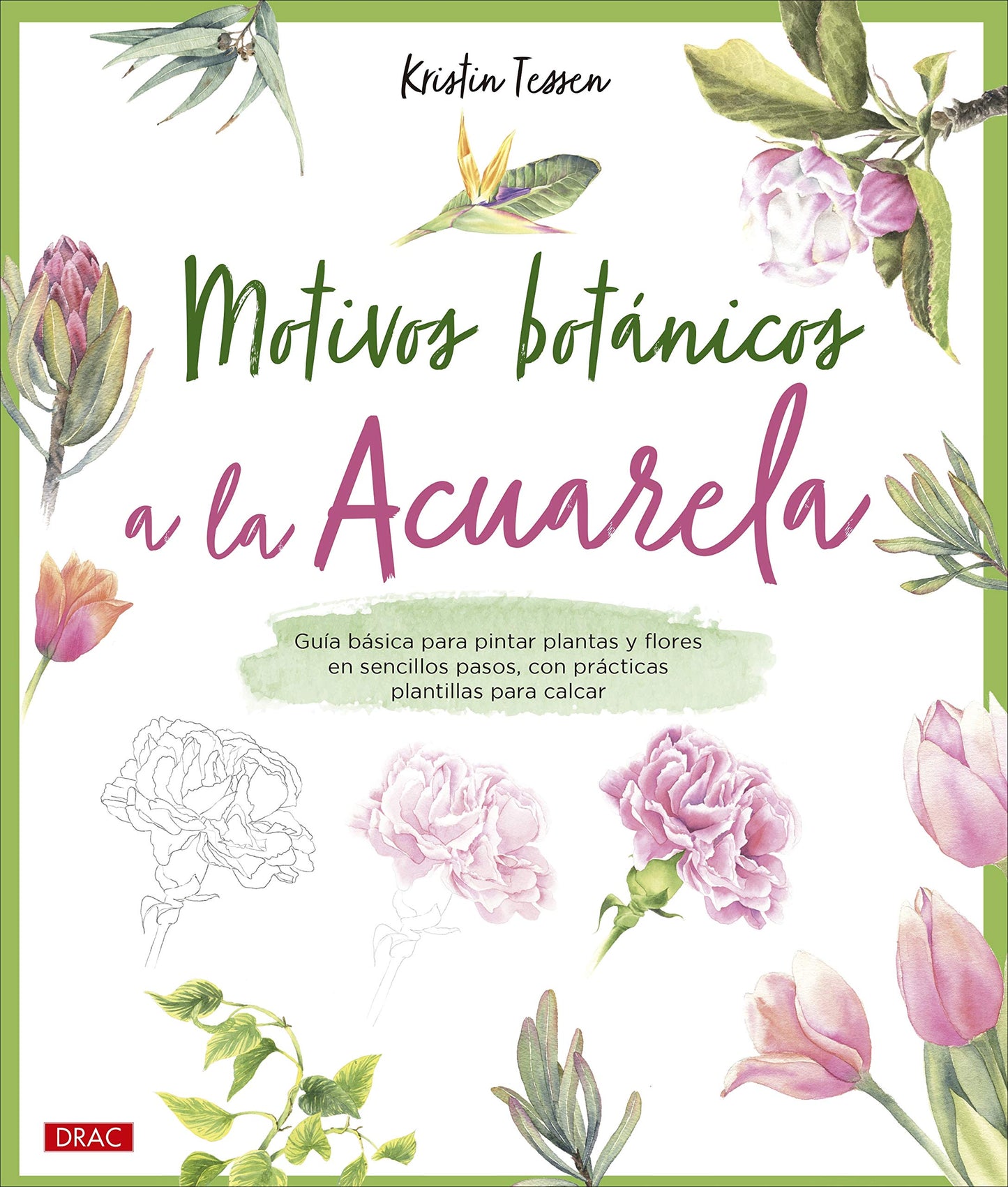 Libro: Motivos botánicos a la acuarela: Guía básica para pintar plantas y flores en sencillos pasos, con prácticas plantillas para calcar (TENDENCIAS JUVENILES)