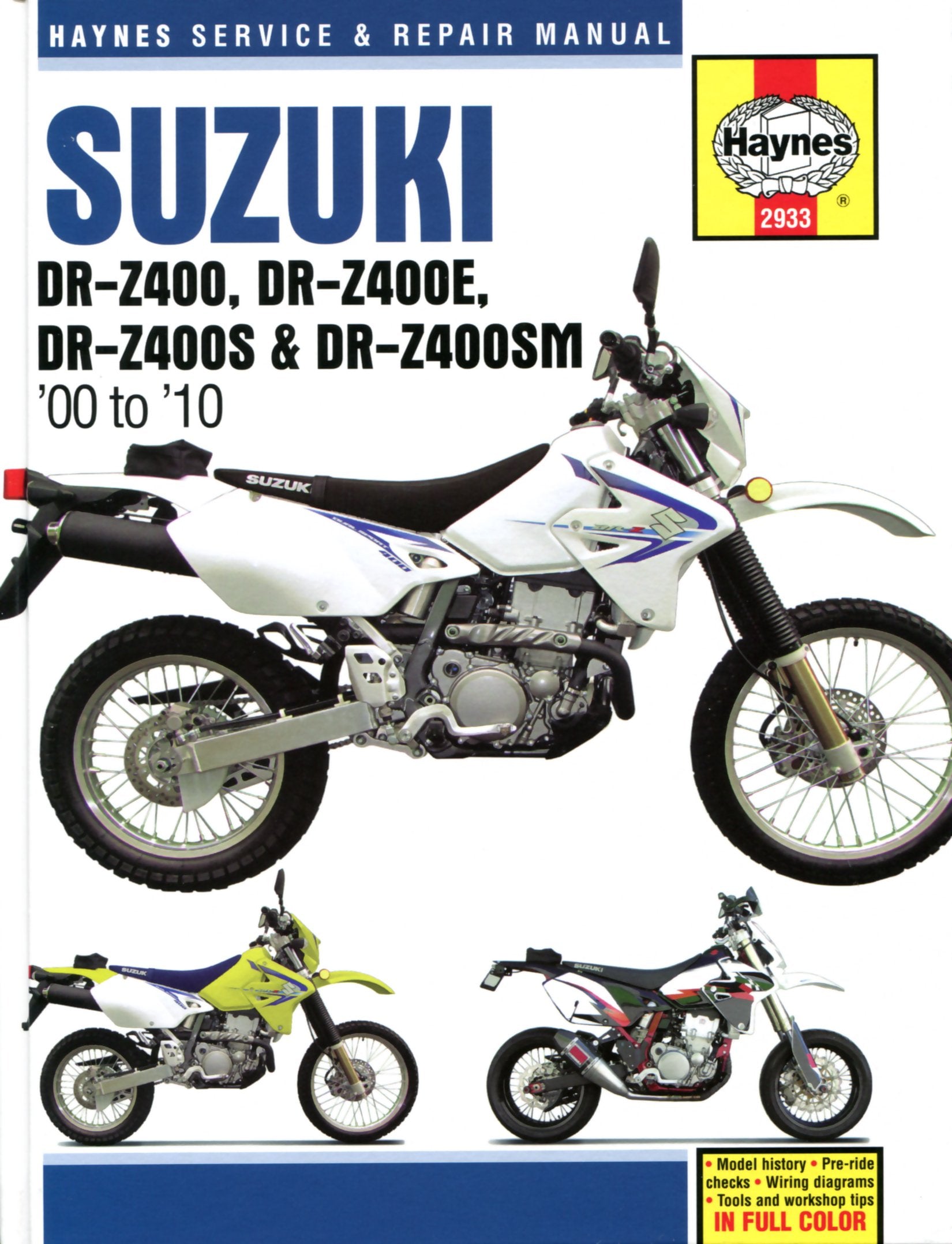 Libro: HM Suzuki DR Z400 2000-2010