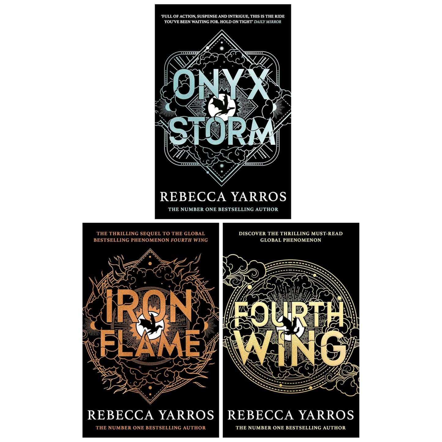 Libro: The Empyrean Series 3 Books Collection Set By Rebecca Yarros (Fourth Wing, Iron Flame & Onyx Storm)