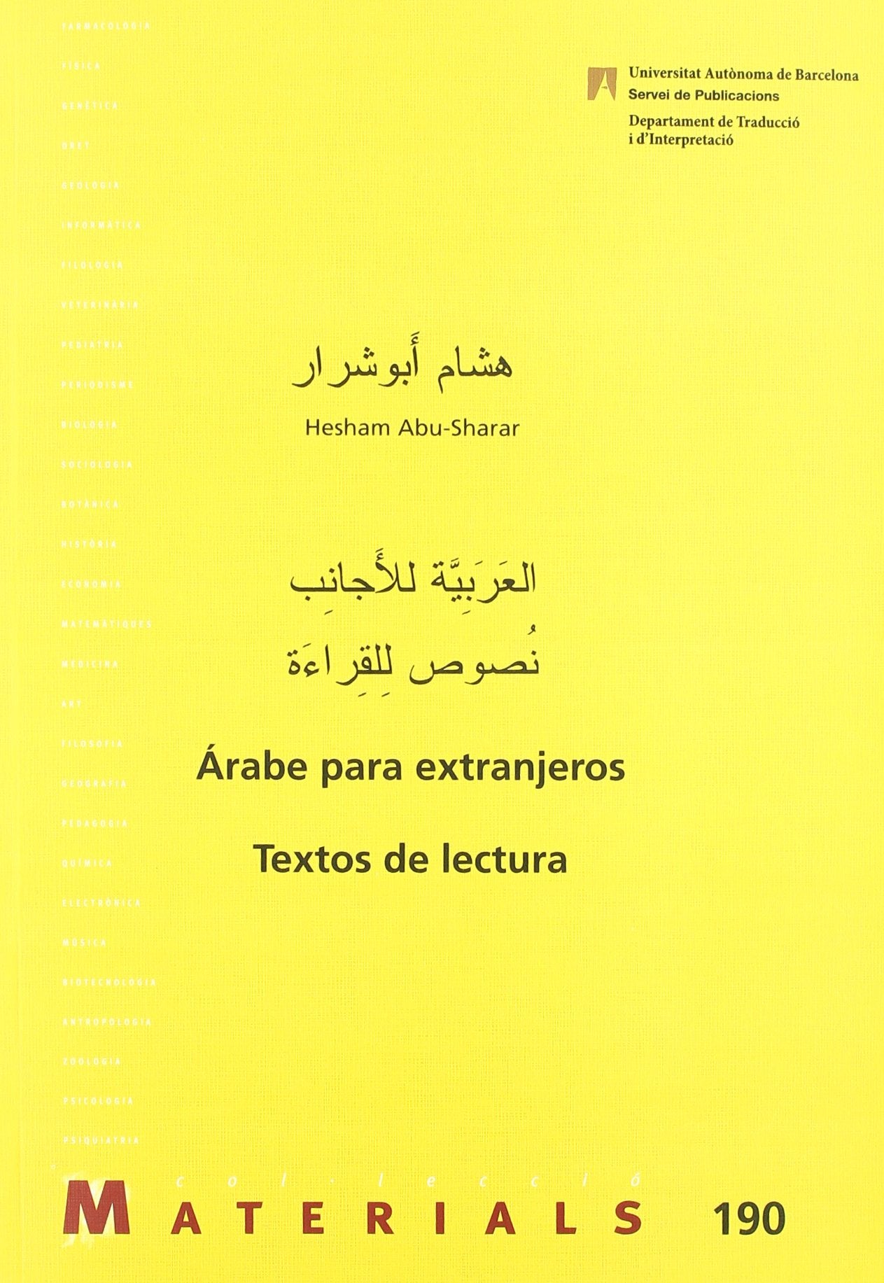 Libro: Árabe para extranjeros: Textos de lectura