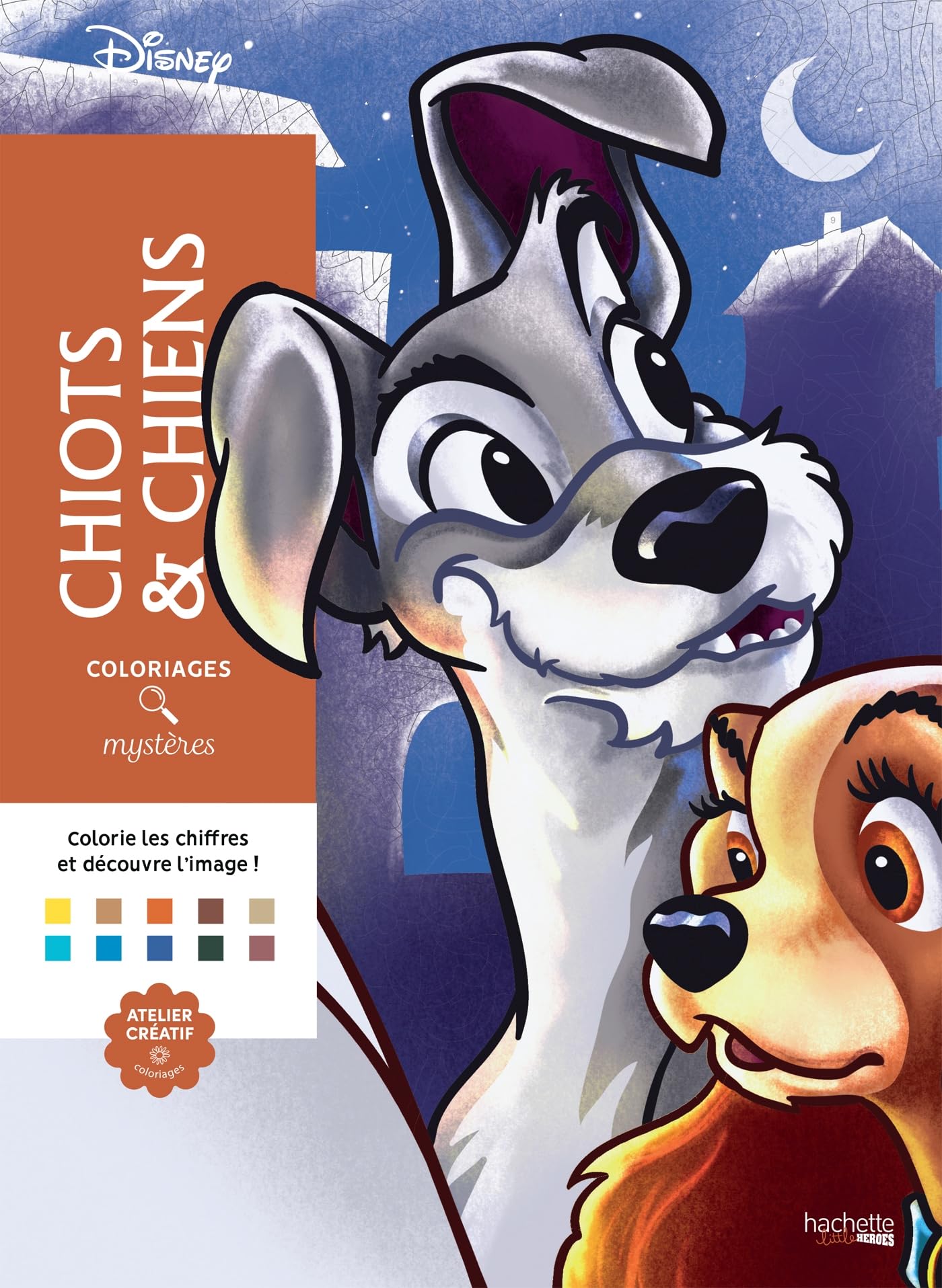 Libro: Chiots & chiens Disney: Colorie les chiffres et découvre les images !