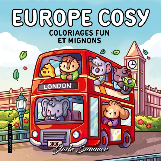 Europe cosy: Coloriages fun et mignons