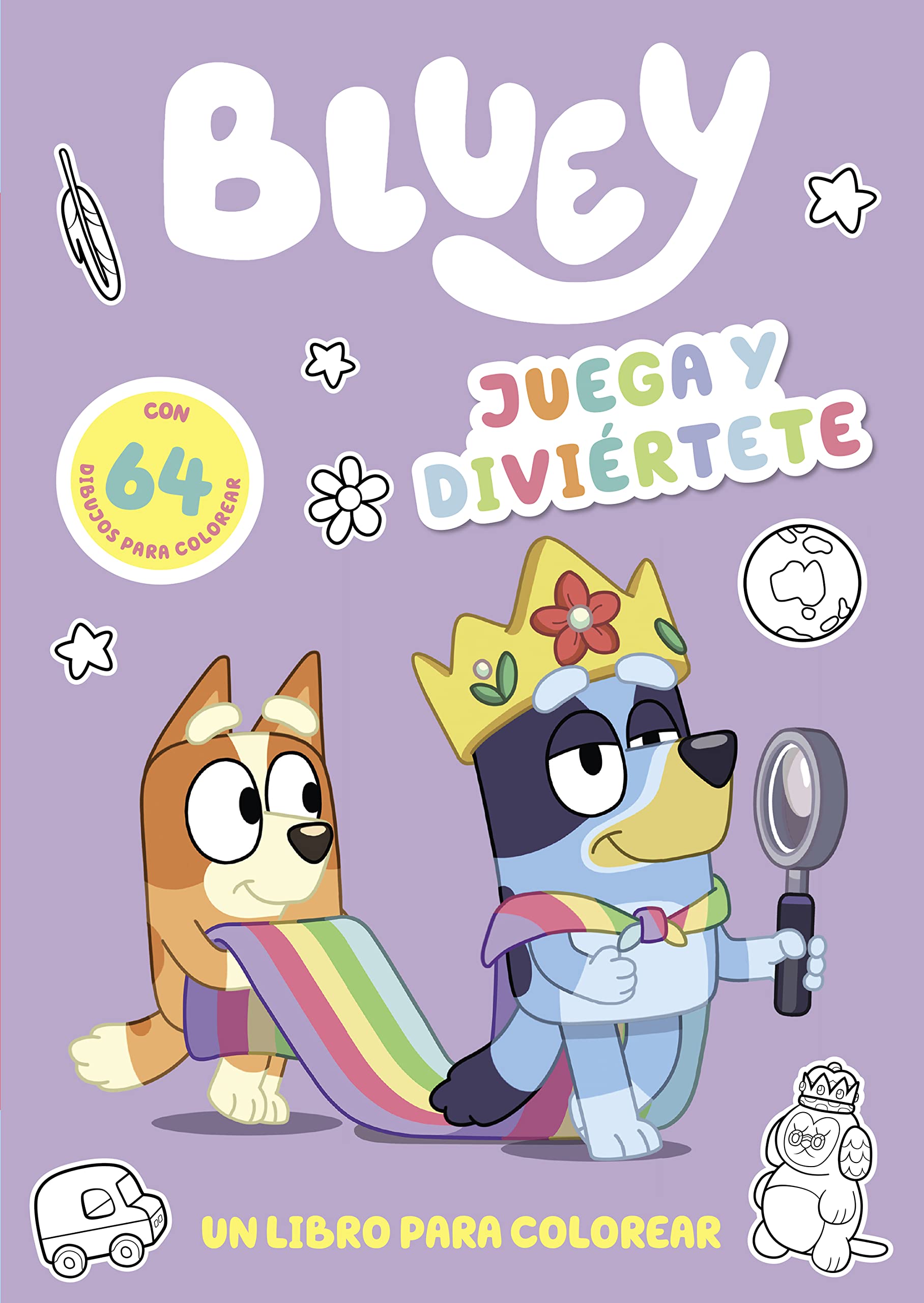 Libro: Bluey. Actividades - Juega y diviértete. Libro para colorear a Bluey y sus amigos. 64 dibujos fáciles y bonitos (edición en español): Un libro con 64 dibujos para colorear (Altea)