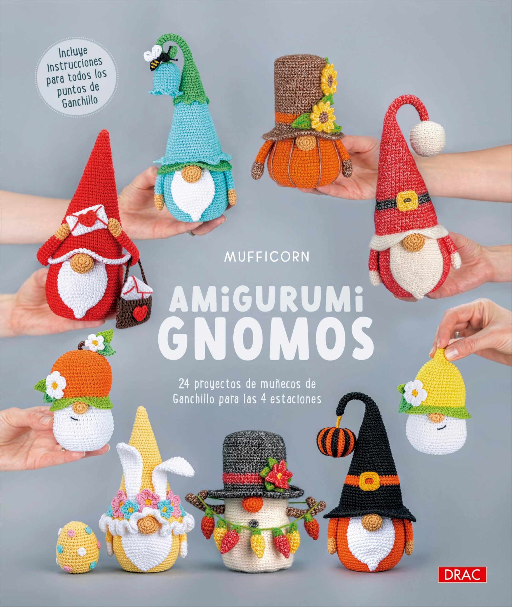 Libro: Amigurumi. Gnomos: 24 proyectos de muñecos de Ganchillo para las 4 estaciones