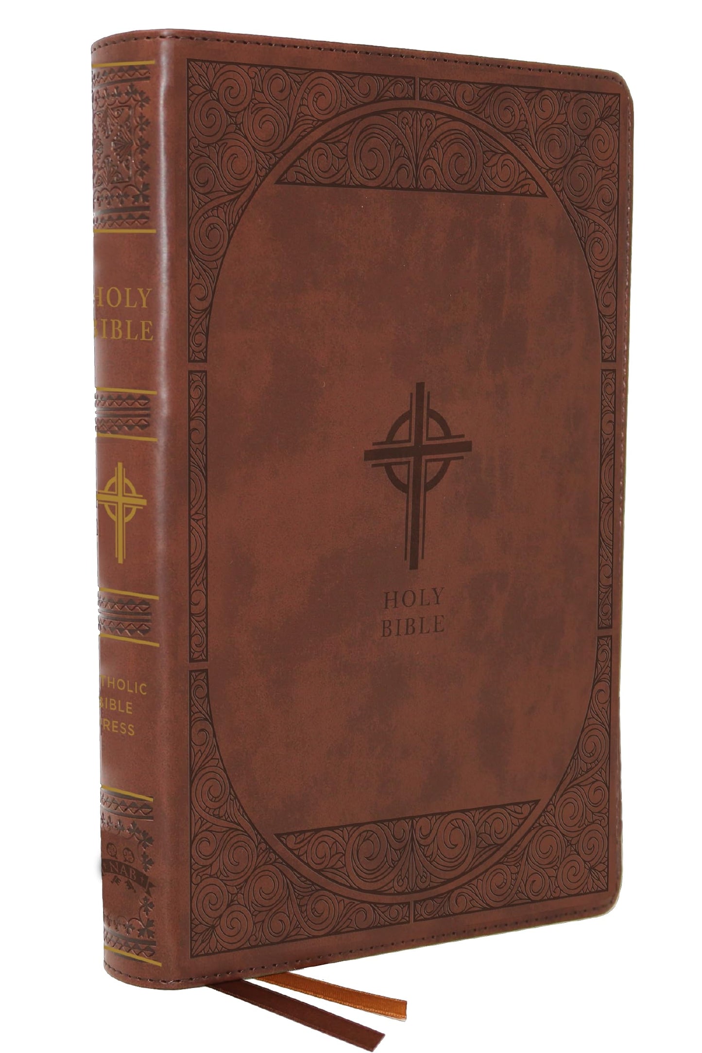 Libro: NABRE, New American Bible, Revised Edition, Catholic Bible, Large Print Edition, Leathersoft, Brown, Comfort Print: Holy Bible
