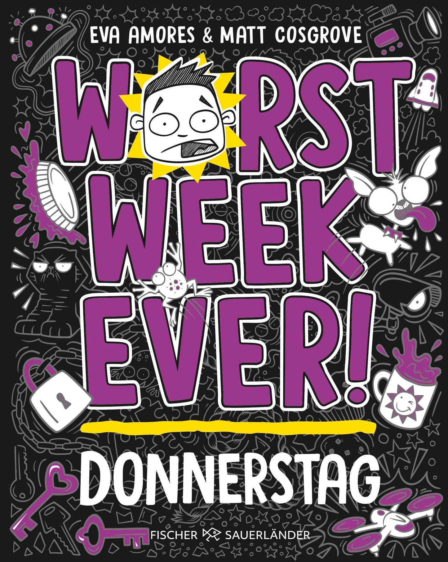 Libro: Worst Week Ever - Donnerstag: Band 4 | Comic Roman für Kinder ab 10 Jahre - Witzige Bilder und einfache Texte begeistern Comicfans sowie Lesemuffel