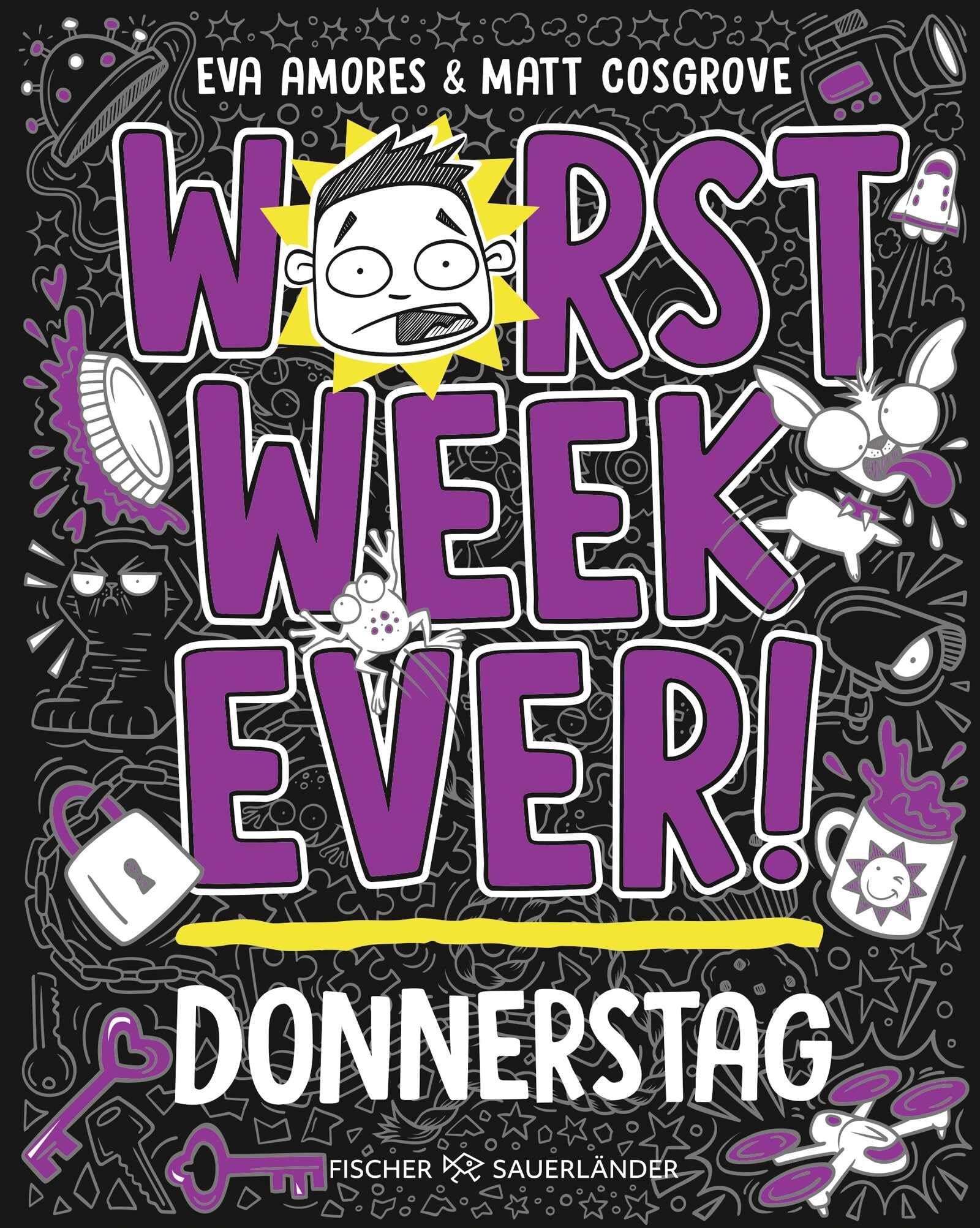 Libro: Worst Week Ever - Donnerstag: Band 4 | Comic Roman für Kinder ab 10 Jahre - Witzige Bilder und einfache Texte begeistern Comicfans sowie Lesemuffel
