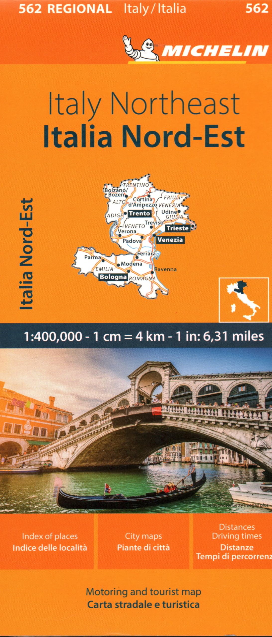 Libro: Italia Nord-Est 1:400.000. Ediz. bilingue: Map (Mapas Regional)