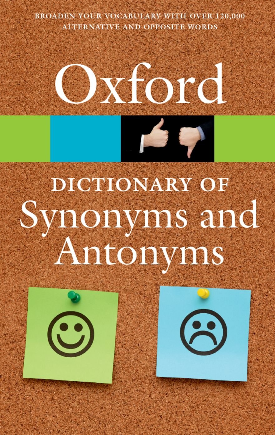 Libro: The Oxford Dictionary of Synonyms and Antonyms (Oxford Quick Reference)