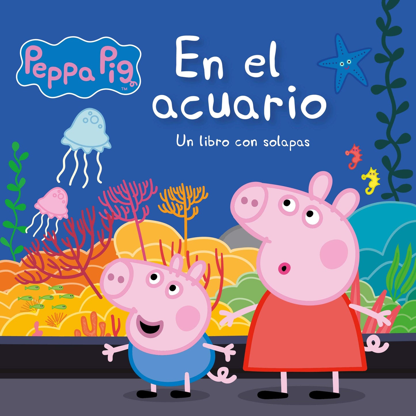 Libro: Peppa Pig. Libro de cartón con solapas - En el acuario: Un libro de cartón con solapas
