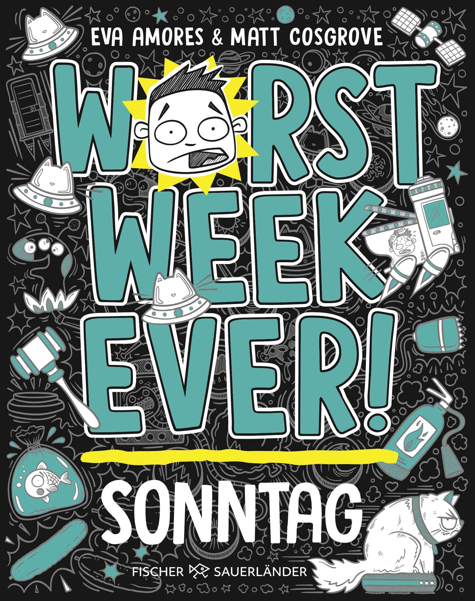 Libro: Worst Week Ever - Sonntag: Comic Roman für Kinder ab 10 Jahre ¿ Witzige Bilder und einfache Texte begeistern Comicfans sowie Lesemuffel: 7