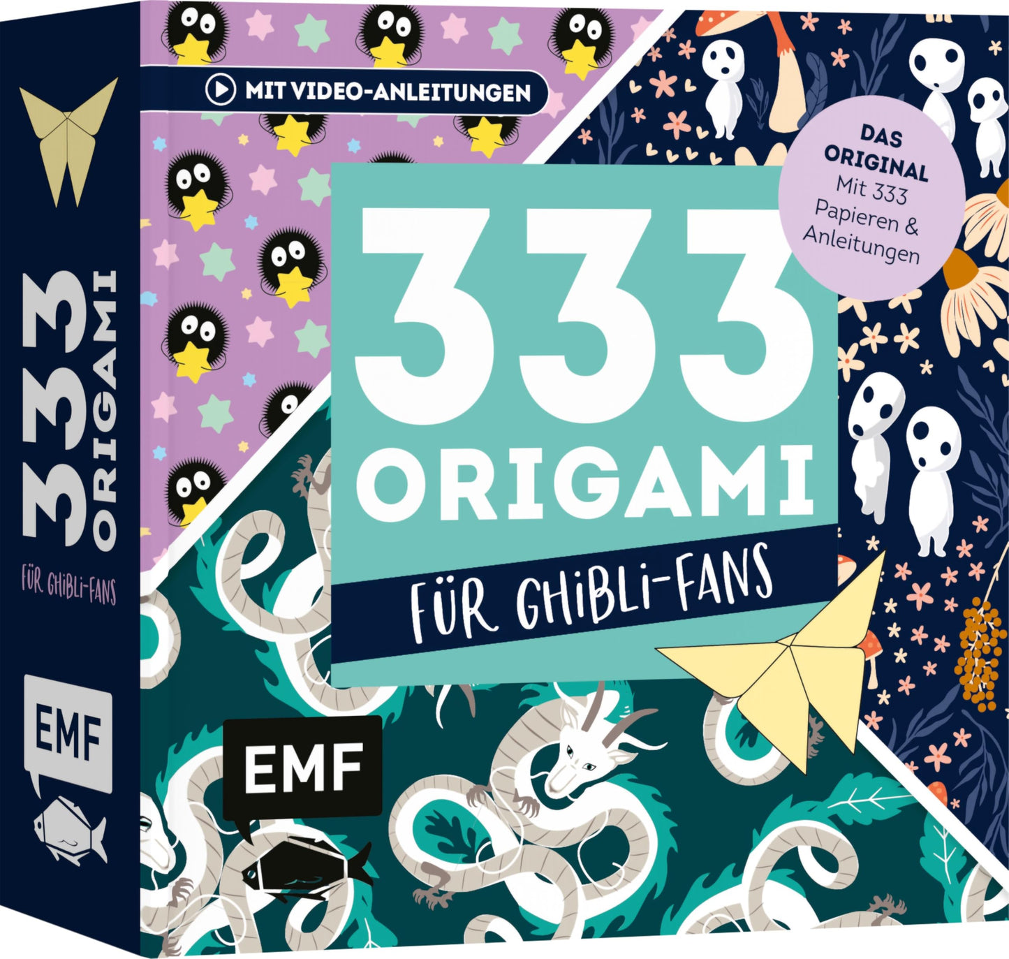 Libro: 333 Origami - Für Ghibli-Fans - Niedliche Papiere falten: Das Original: Mit Anleitungen und 333 feinen Papieren: Hochwertiges Origami-Papier mit cuten Manga-Motiven
