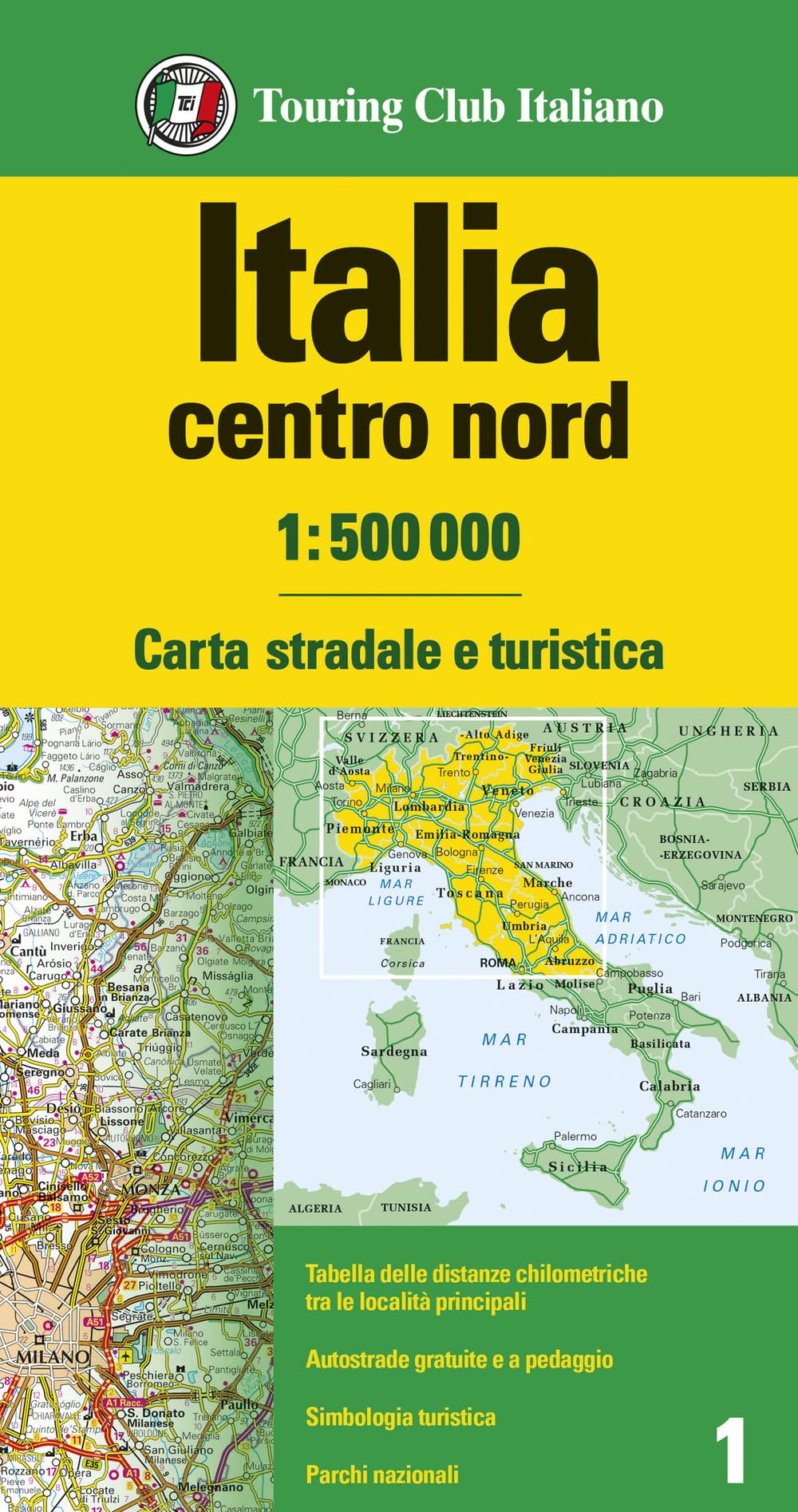 Libro: Italia centro nord 1:500.000. Carta stradale e turistica