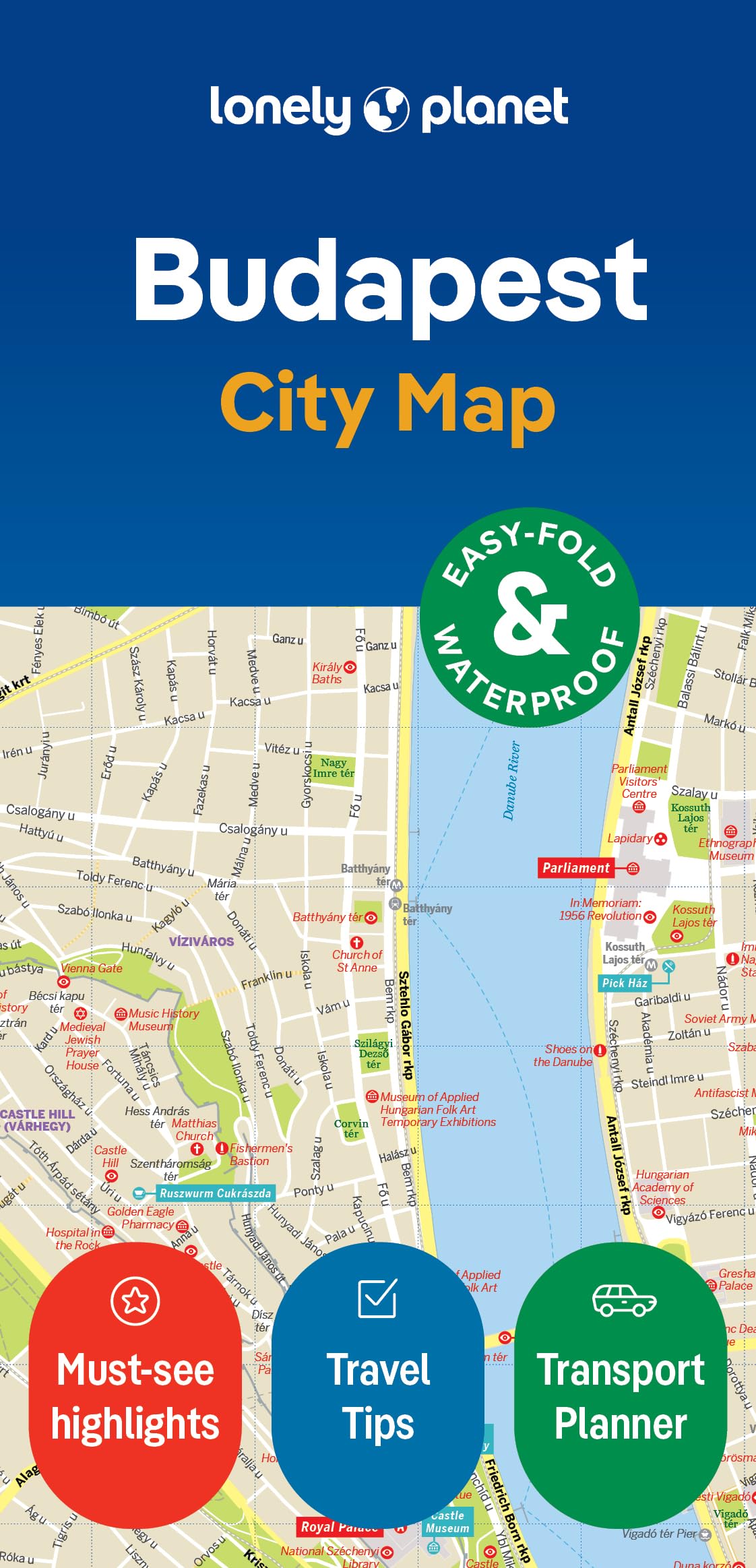 Libro: Lonely Planet Budapest City Map: Durable, Waterproof, Easy-Fold Planning Map with Attractions & Walking Tours (Compact City Planning Maps)