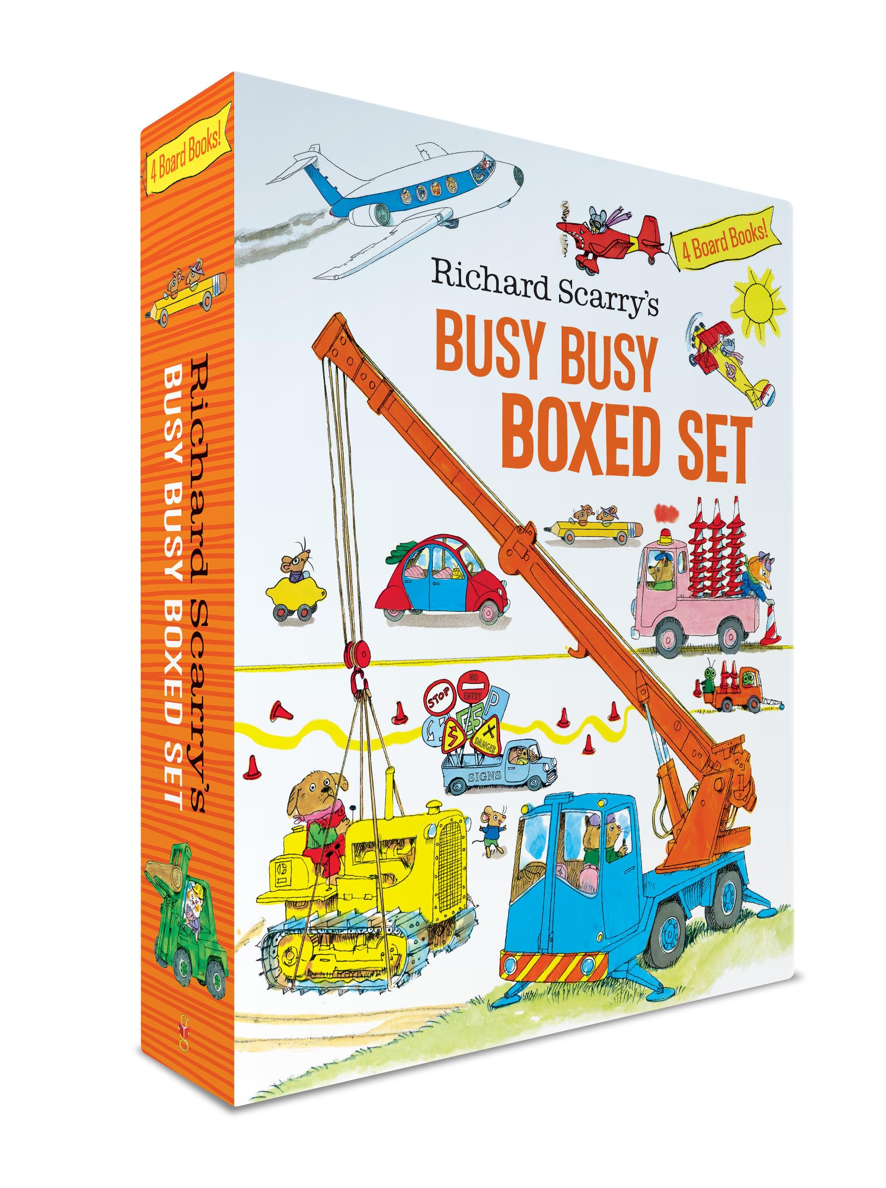 Libro: Richard Scarry's Busy Busy Boxed Set: Busy Busy Airport; Busy Busy Cars and Trucks; Busy Busy Construction Site; Busy Busy Farm (Richard Scarry's BUSY BUSY Board Books)