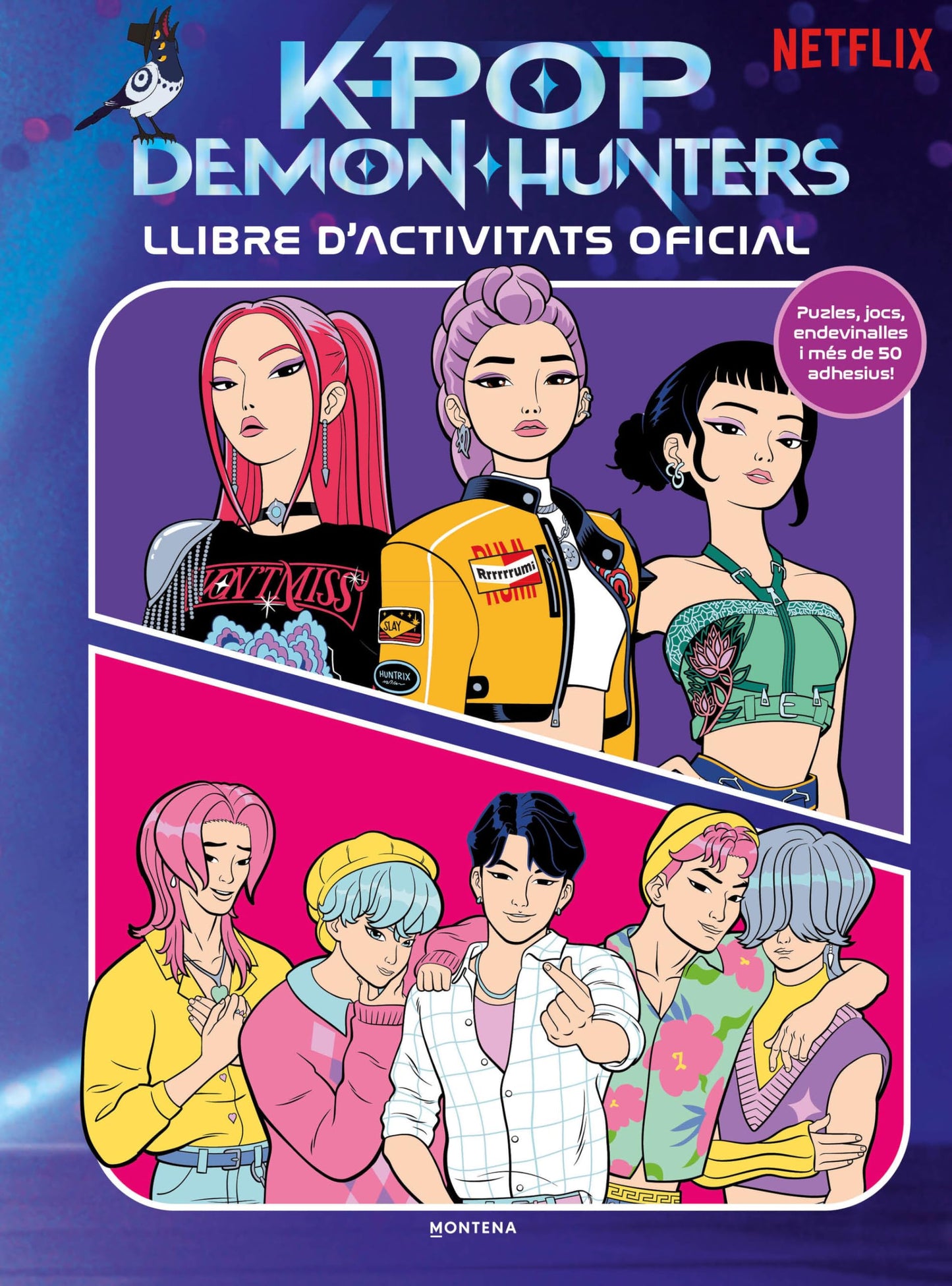 Libro: KPop Demon Hunters - Llibre d’activitats oficial: Puzles, jocs, endevinalles i més de 50 adhesius (Montena)