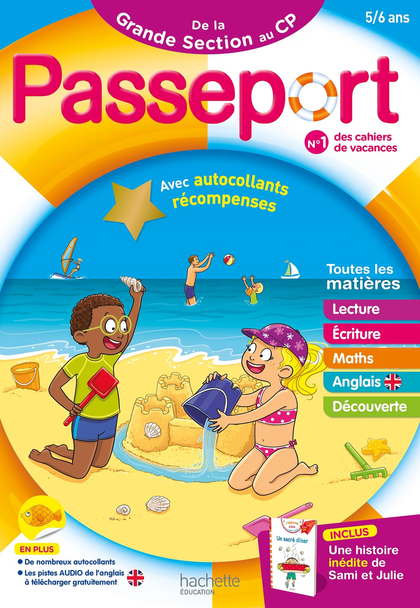Libro: Passeport de la Grande Section au CP: Avec autocollants récompenses