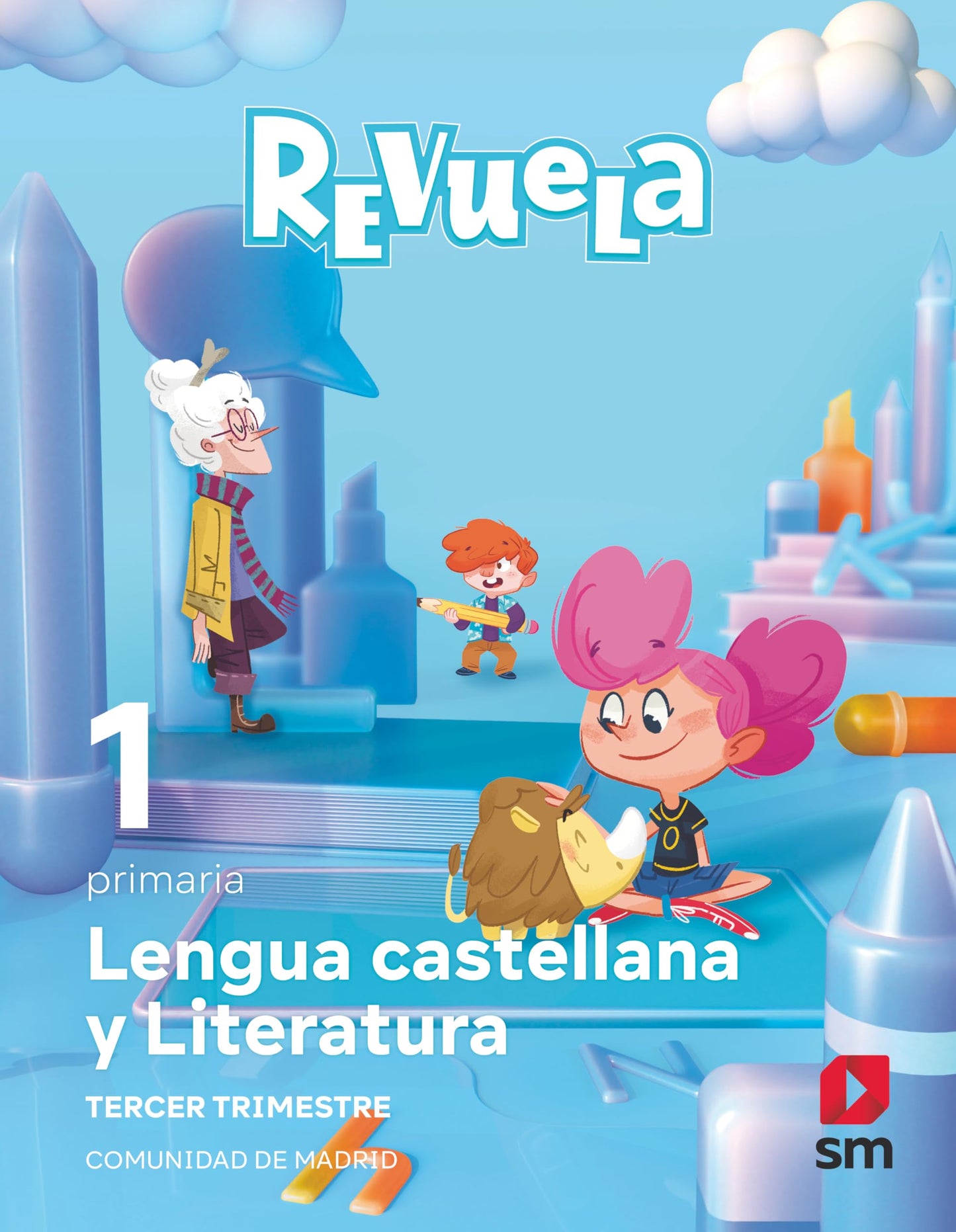 Libro: Lengua Castellana y Literatura. 1 Primaria. Trimestres. Revuela. Comunidad de Madrid