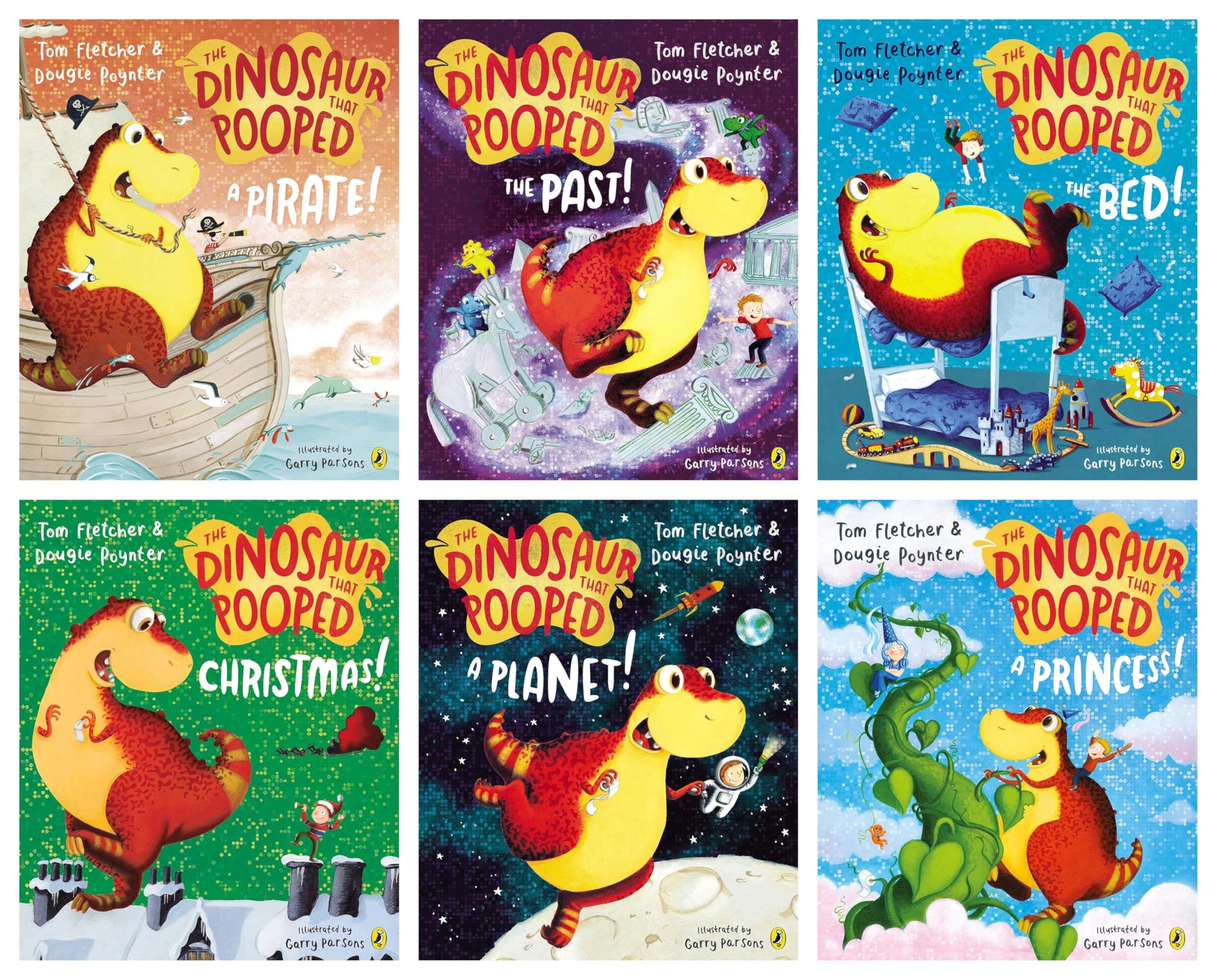 Libro: The Dinosaurs That Pooped Collection 4 Books Pack Set (The Dinosaur That Pooped A Lot!, The Dinosaur That Pooped The Past, The Dinosaur That Pooped Christmas, The Dinosaur That Pooped A Planet)