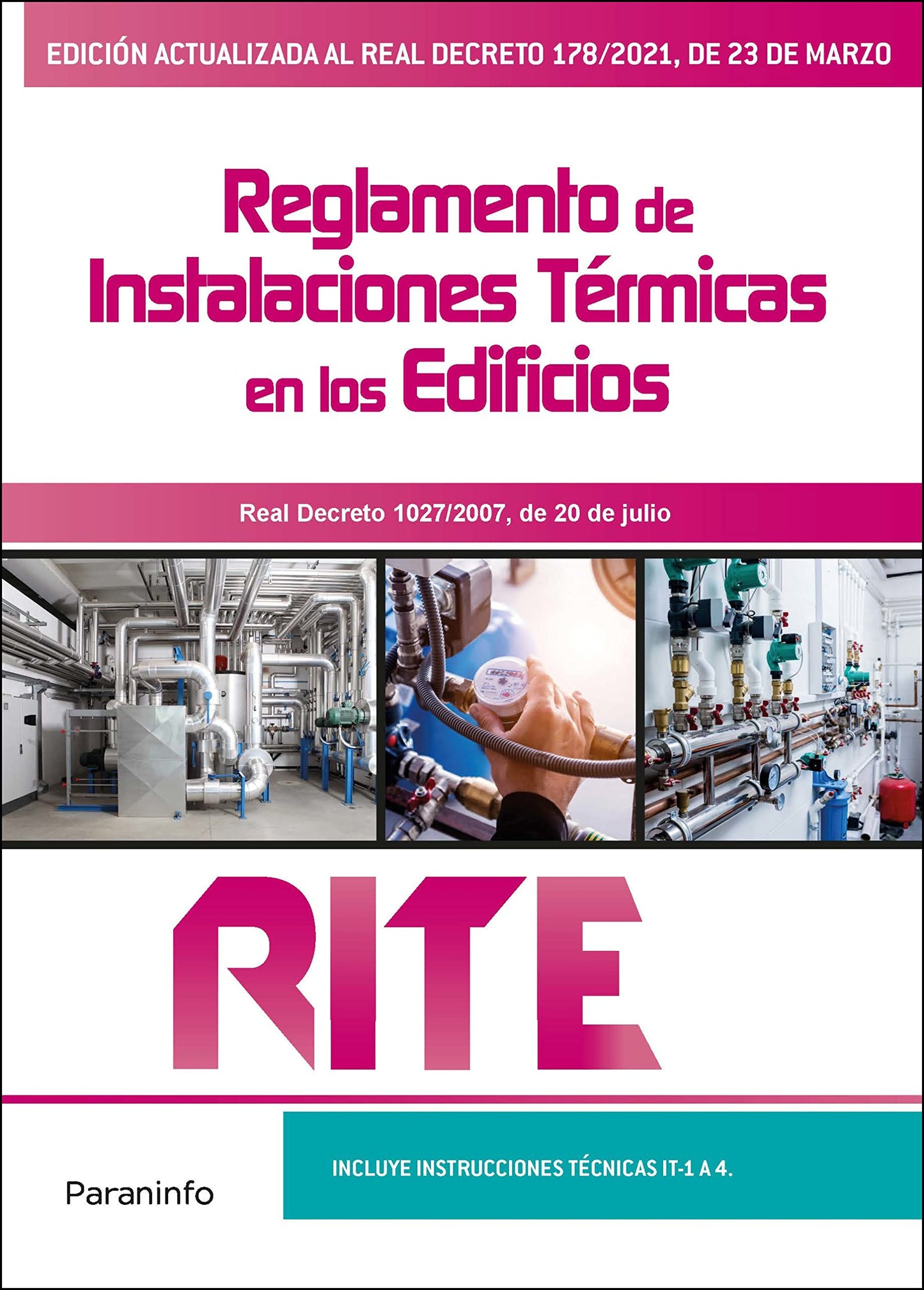 Libro: RITE. Reglamento de instalaciones térmicas en los edificios 8.ª edición 2021