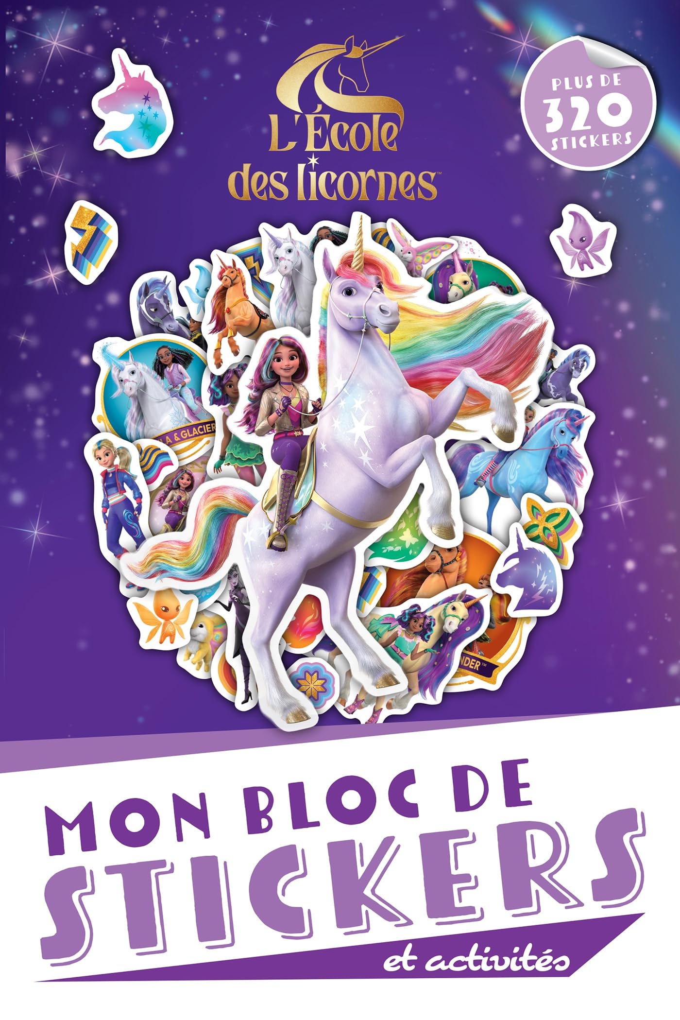 Libro: Mon bloc de stickers et activités L'Ecole des licornes: Plus de 320 stickers