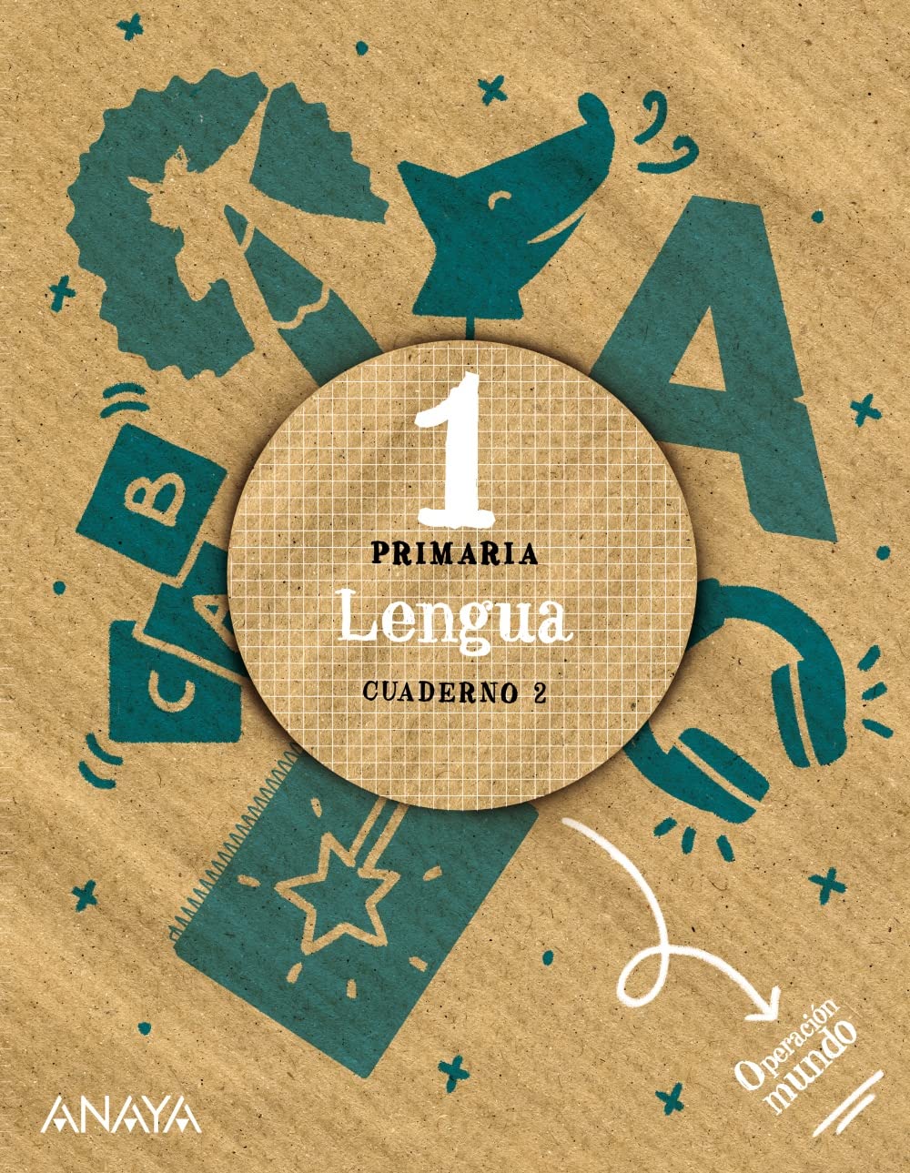 Libro: Lengua 1. Cuaderno 2. Cuadrícula.