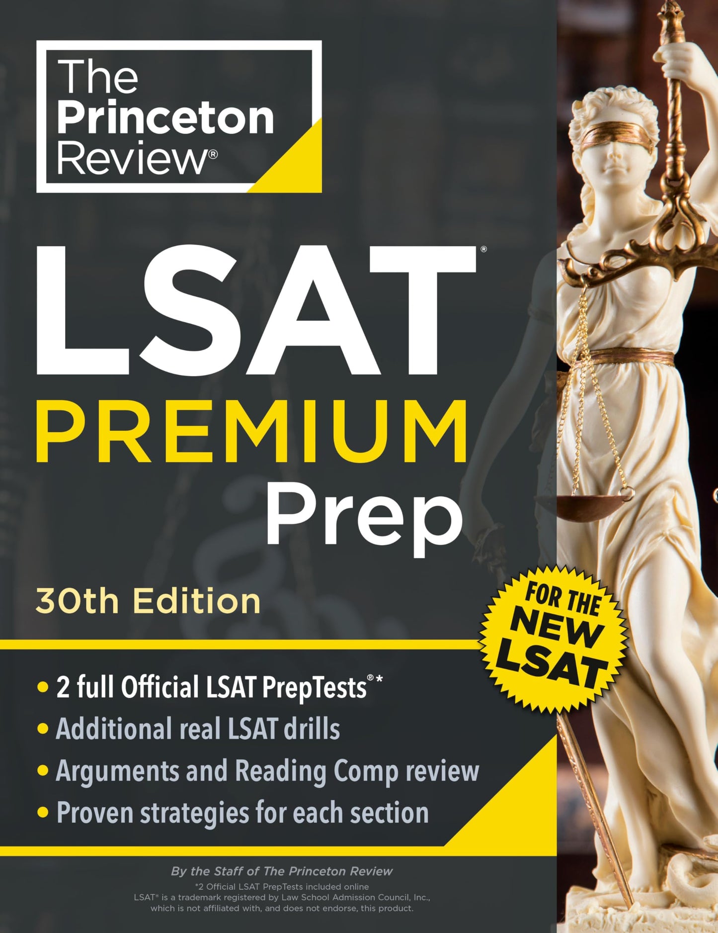 Libro: Princeton Review LSAT Premium Prep, 30th Edition: 2 Official LSAT PrepTests + Real LSAT Drills + Review for the New Exam (Graduate School Test Preparation)