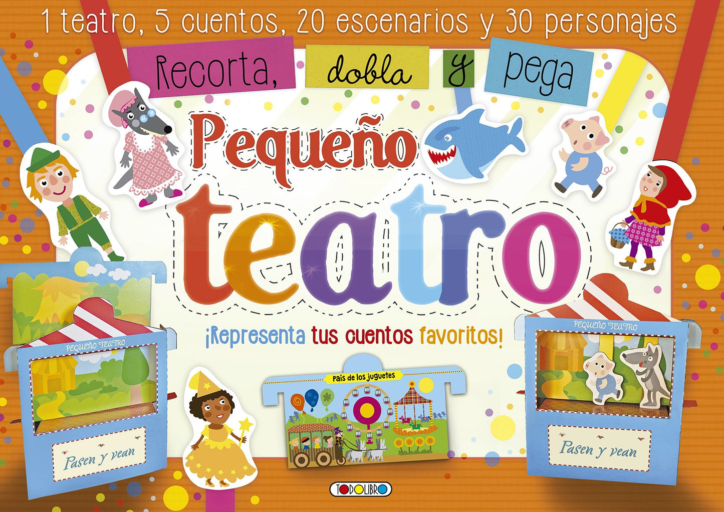 Libro: Recorta, dobla y pega pequeño teatro