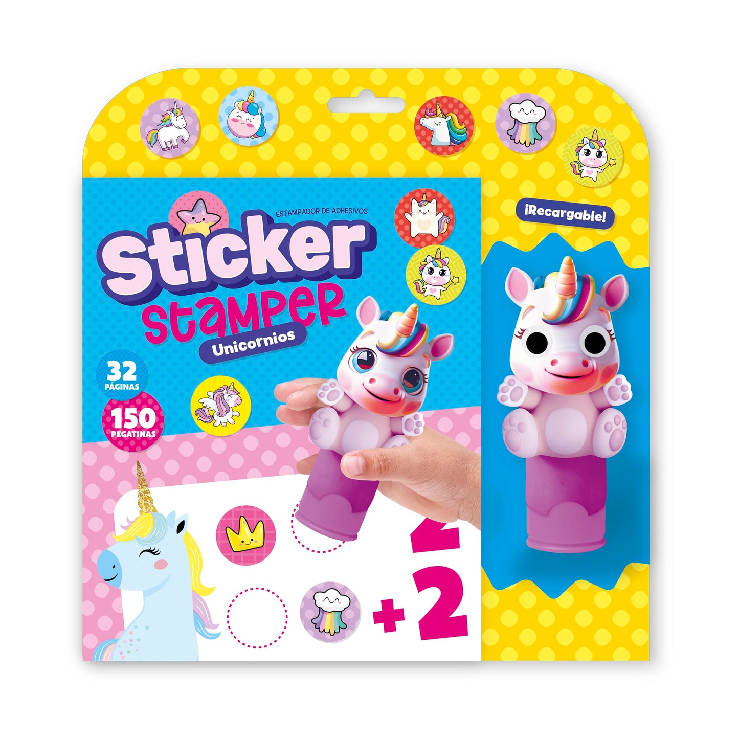 Libro: STICKER STAMPER - UNICORNIOS
