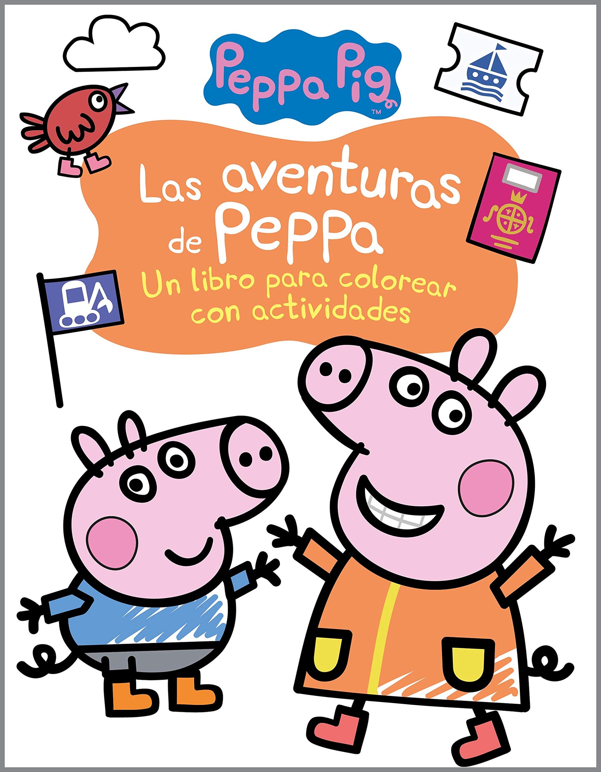 Libro: Peppa Pig. Cuaderno de actividades - Las aventuras de Peppa: Un libro para colorear con actividades (Altea)