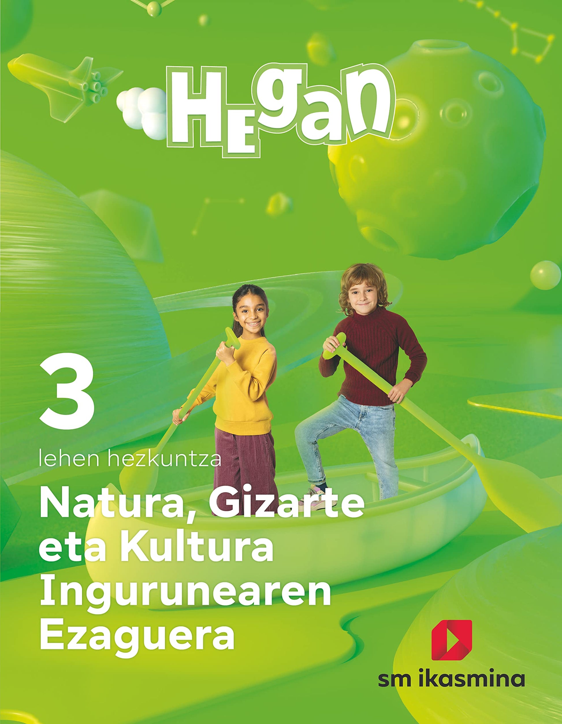 Libro: Natura, Gizarte eta Kultura Ingurunearen Ezaguerra. Lehen Hezkuntza 3. Hegan
