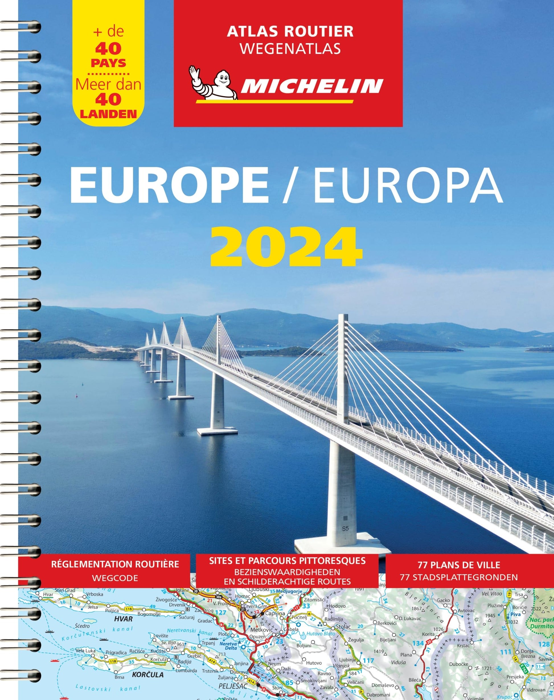 Libro: Atlas Europe / Europa 2024 (A4-Spirale)