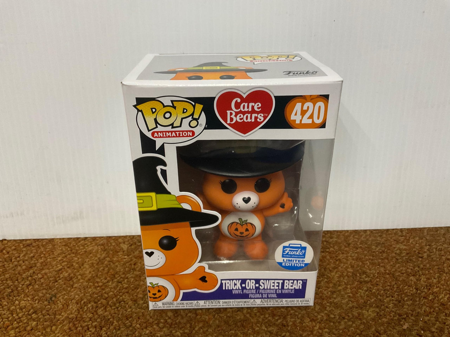 Funko Pop! Animación: Trick Or Sweet Bear Funko Shop Exclusivo Care Bears #420