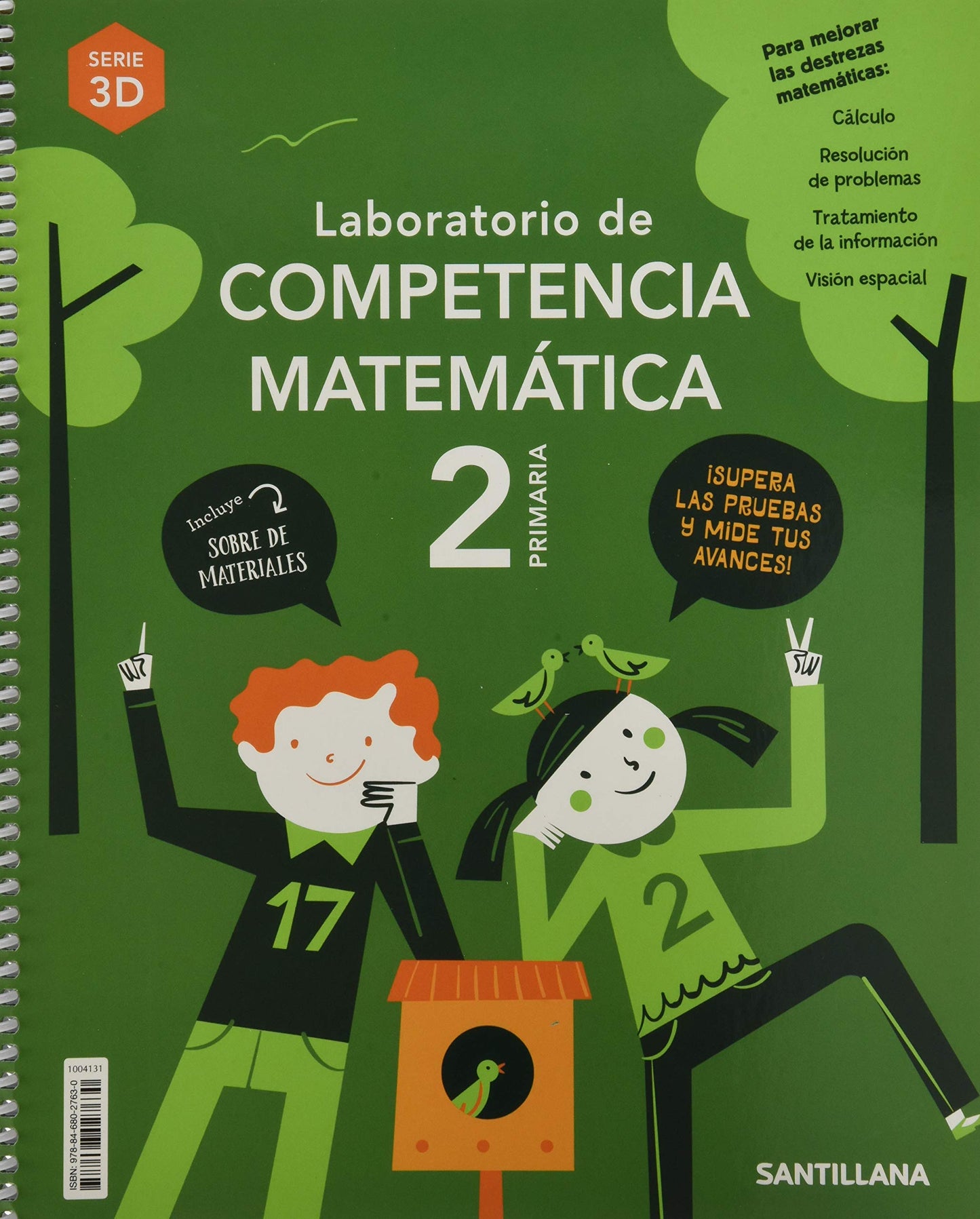 Libro: LABORATORIO DE COMPETENCIA MATEMATICA SERIE 3D 2 PRIMARIA