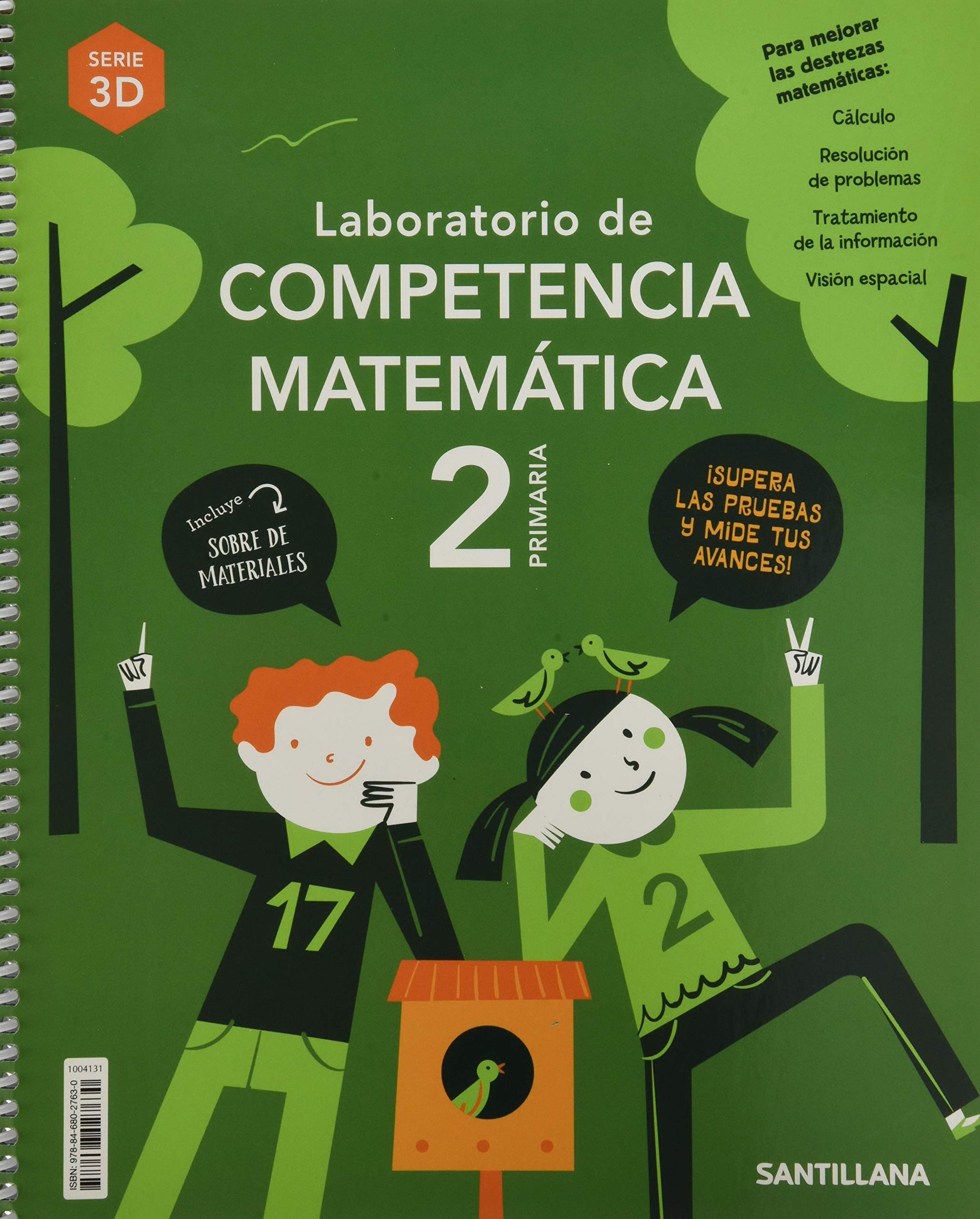 Libro: LABORATORIO DE COMPETENCIA MATEMATICA SERIE 3D 2 PRIMARIA