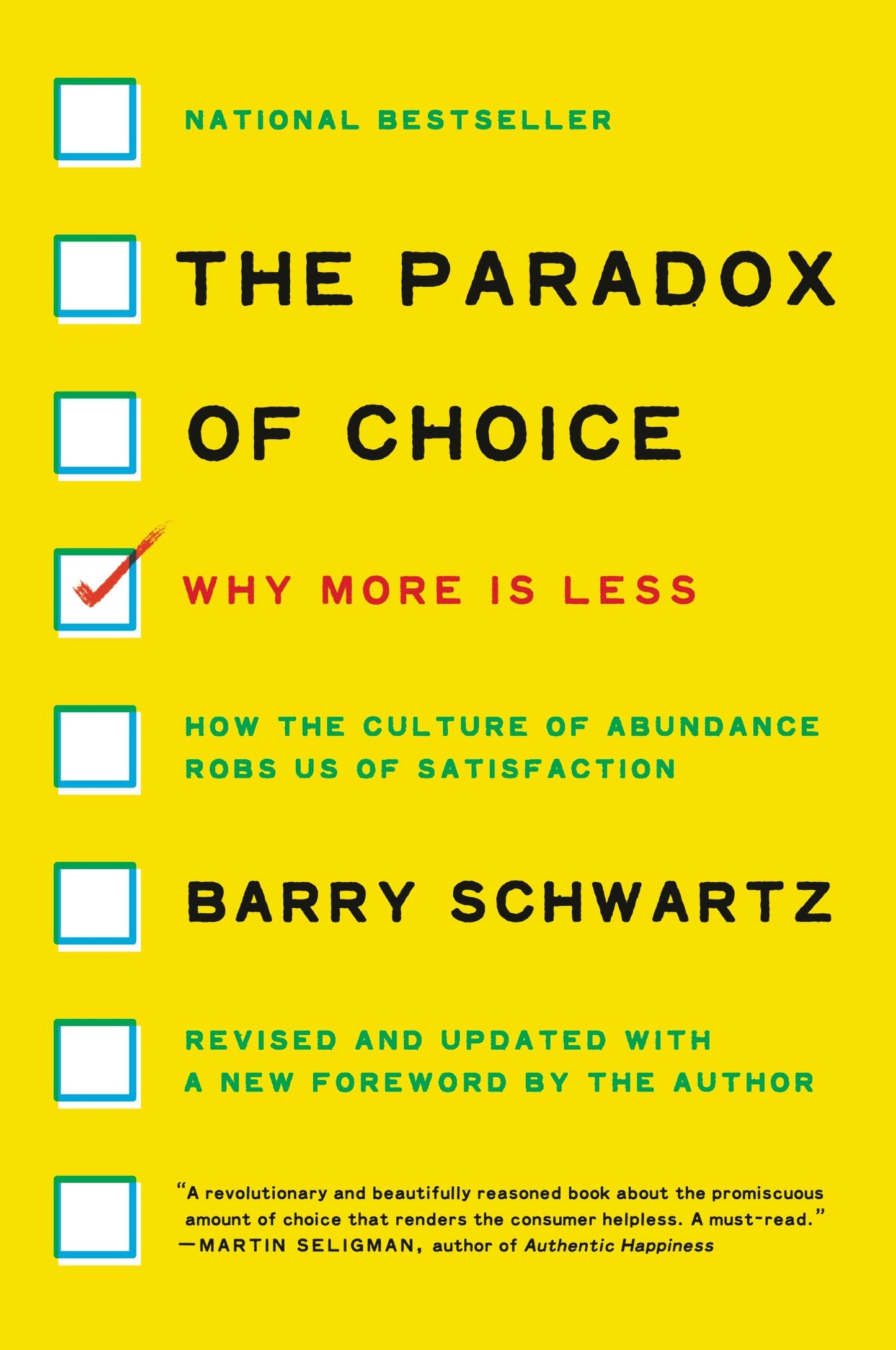 Libro: The Paradox of Choice: Why More Is Less