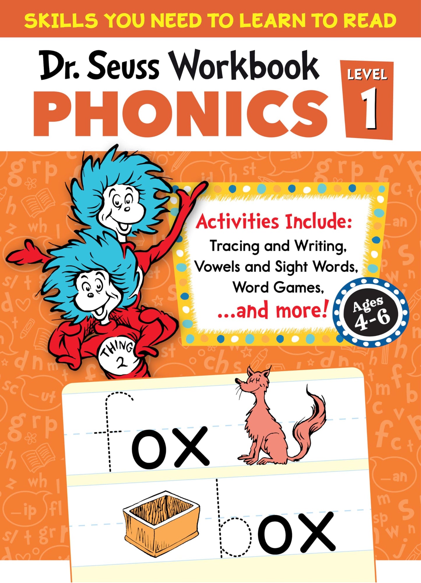 Libro: Dr. Seuss Phonics Level 1 Workbook: A Phonics Workbook to Help Kids Ages 4-6 Learn to Read (For Kindergarten and Beyond) (Dr. Seuss Workbooks)