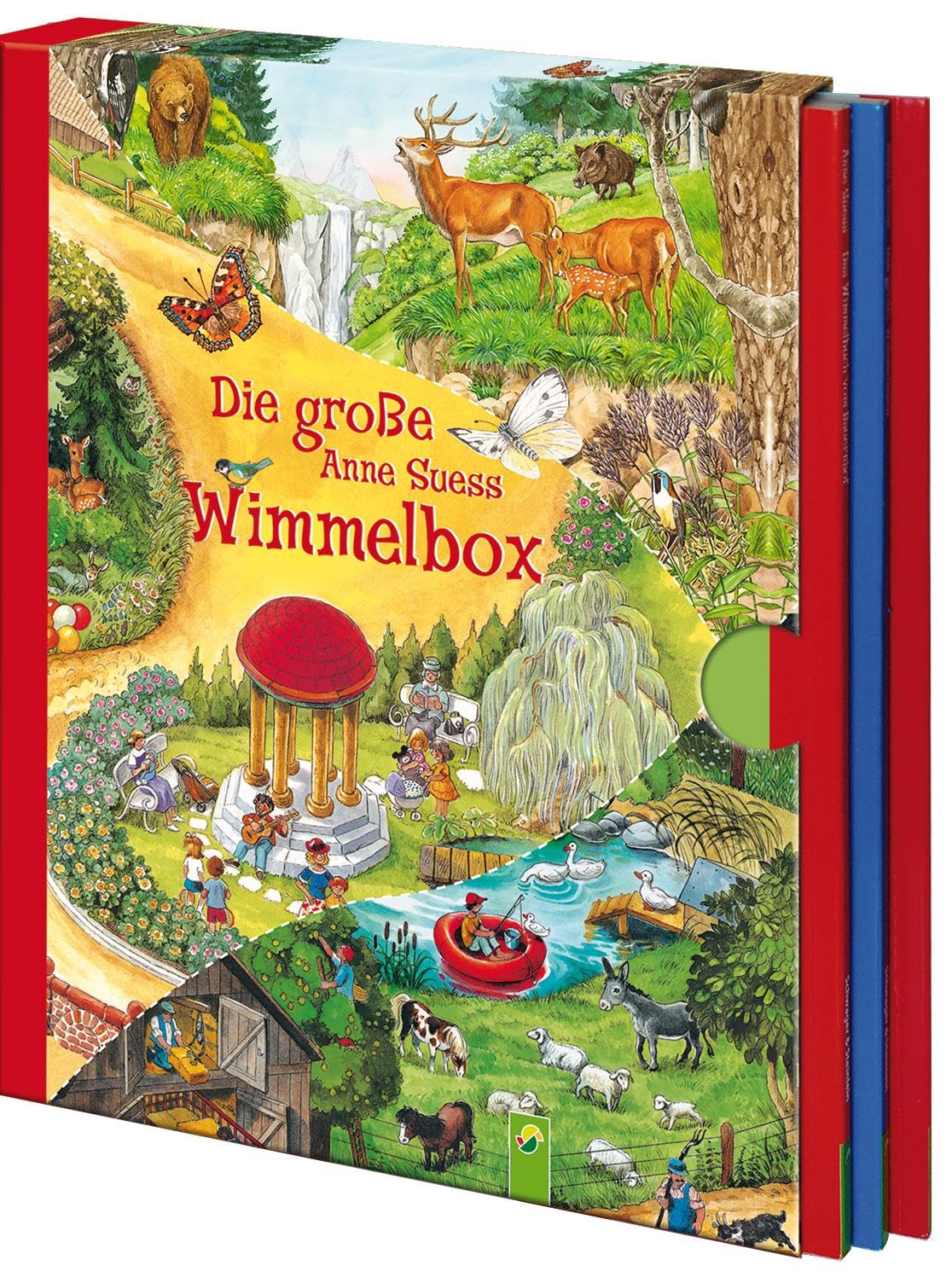 Libro: Die große Anne Suess Wimmelbox: 3 Wimmelbücher im Schuber