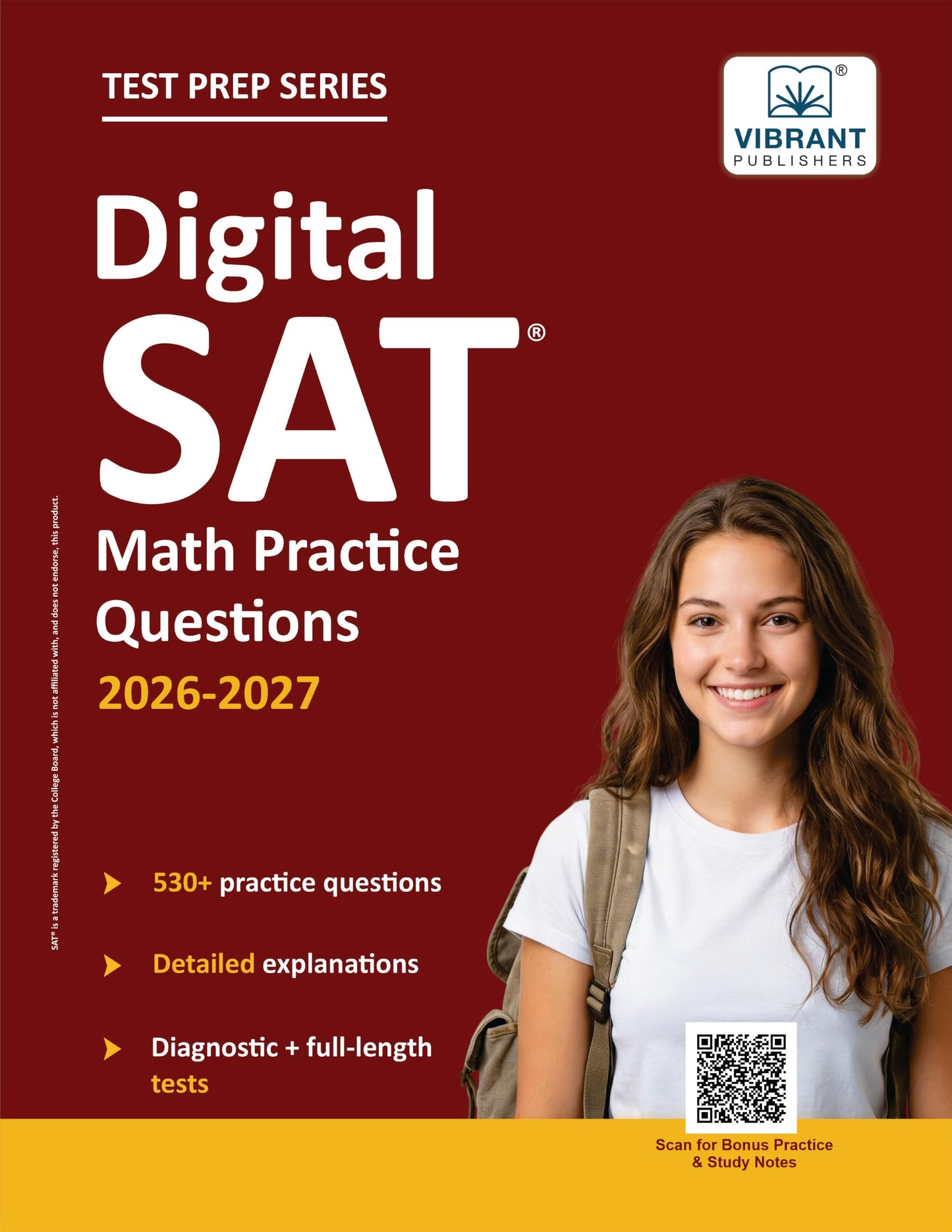Libro: Digital SAT Math Practice Questions (Test Prep Series) | 530+ Practice Questions with Detailed Explanations & a Full-Length Sectional Test to Boost Your 2026–2027 SAT Score