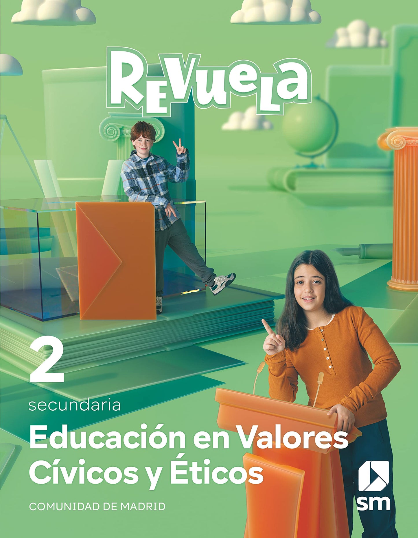 Libro: Educación en Valores Cívicos y Éticos. 1 y 2 Secundaria. Revuela. Comunidad de Madrid