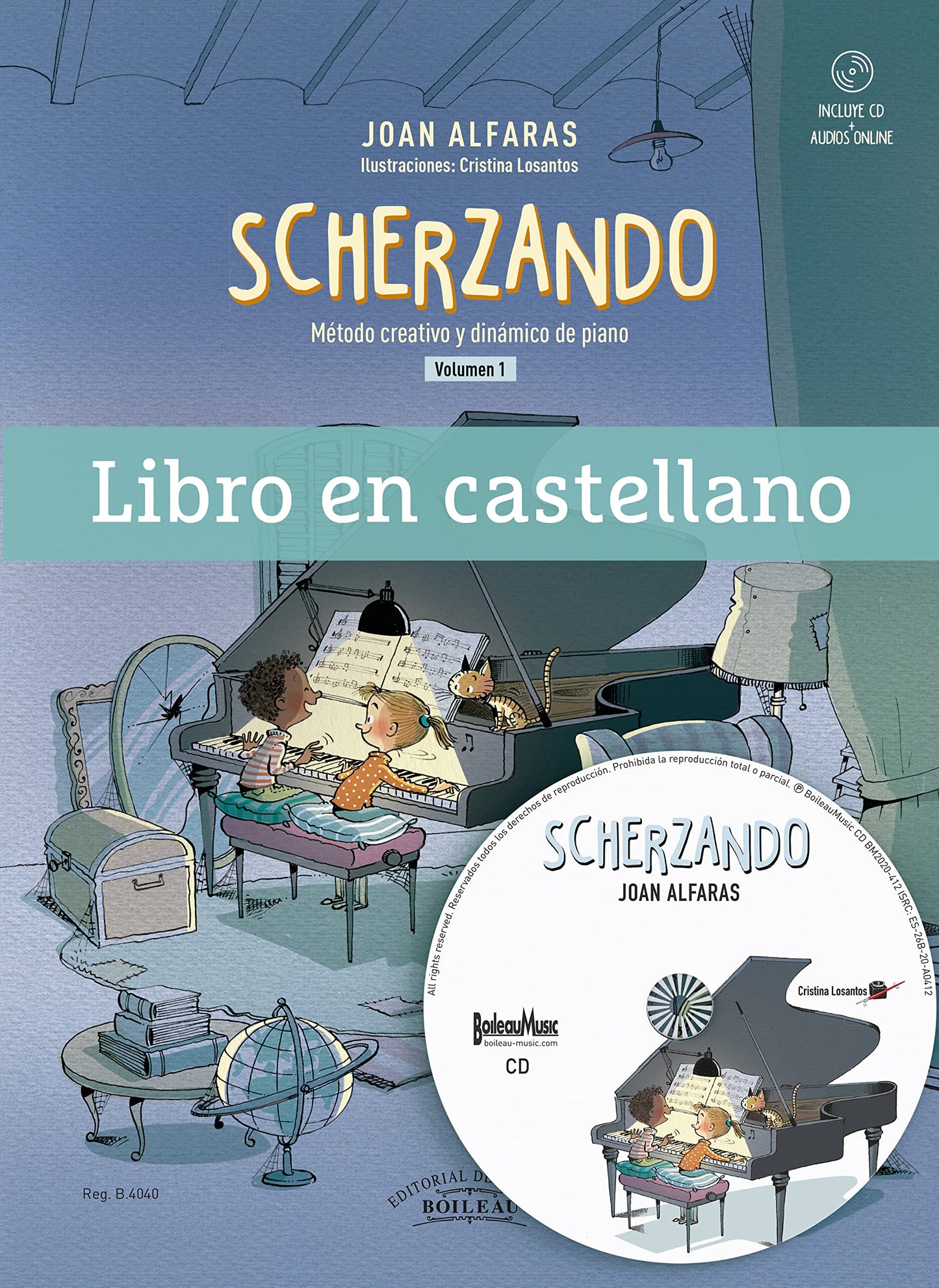 Libro: Scherzando Vol. 1 - Castellano (B.4040) - método creativo y dinámico De Piano