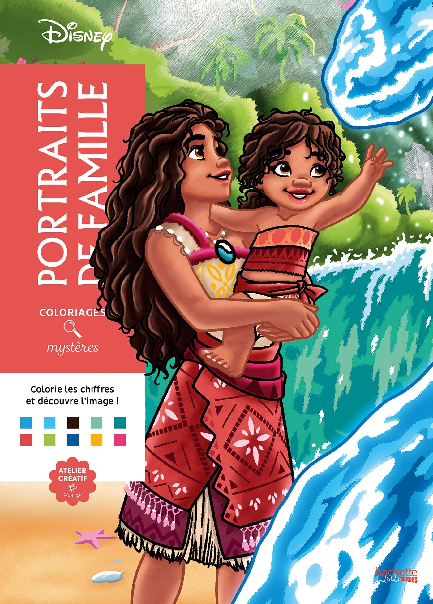 Libro: Portraits famille: Colorie les chiffres et découvre l'image