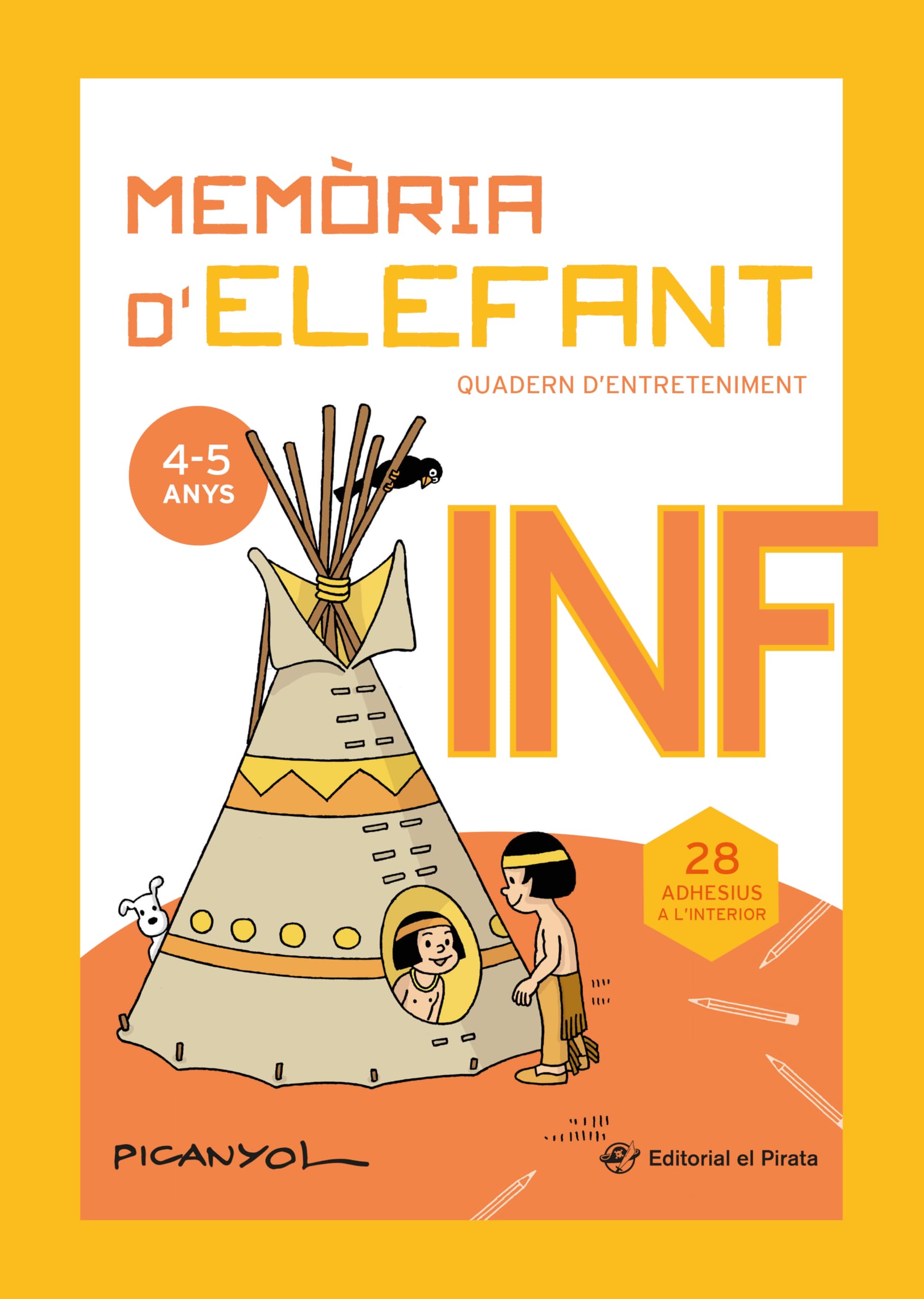Libro: Memòria d'elefant Infantil: quadern de vacances: Jocs per a nens de 4 i 5 anys: Segon cicle d'infantil: Quadern de vacances: Quadern d'activitats: Quadernet d'activitats